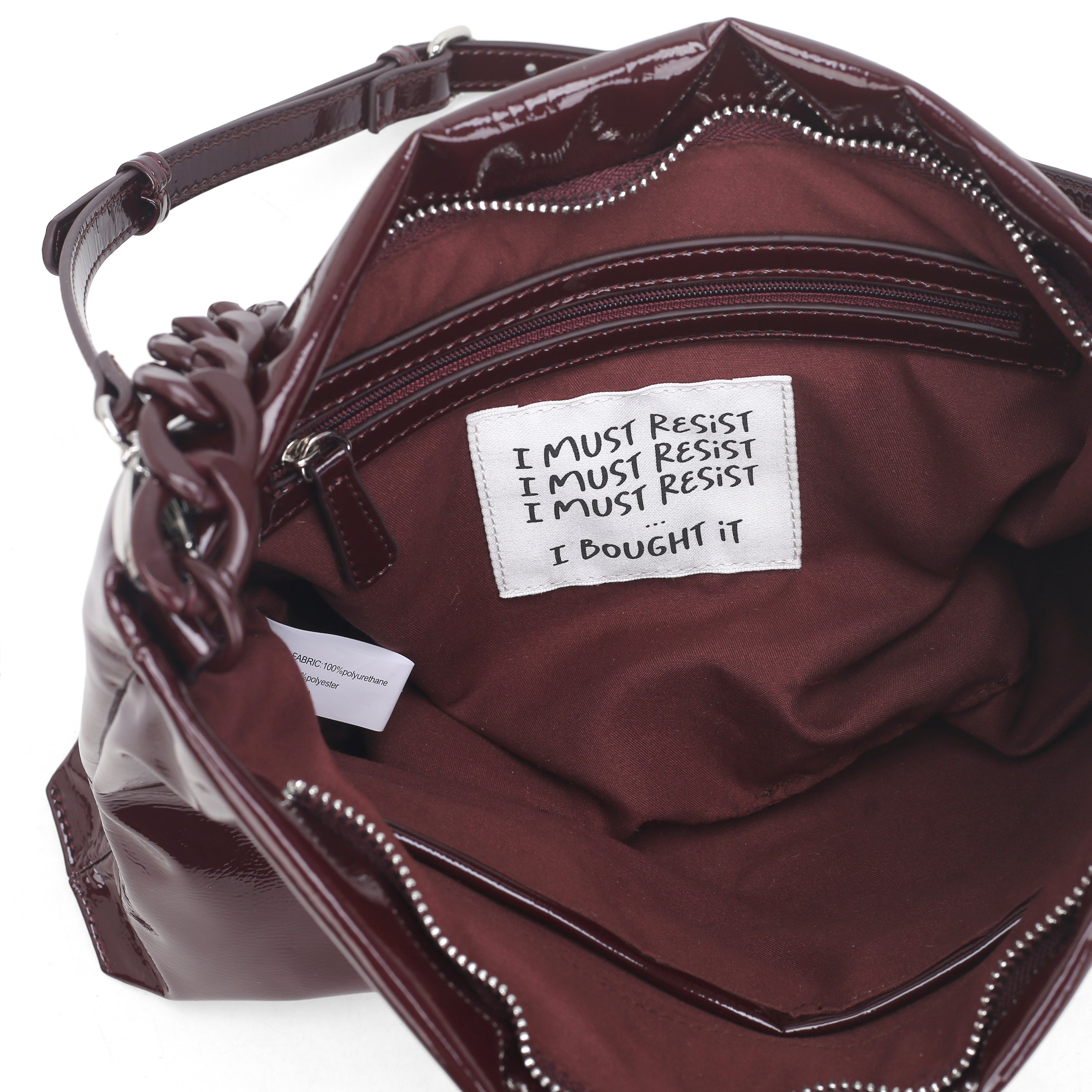 PF2516B23.C23 - Bordeaux malika medium clutch - RED | Le Pandorine