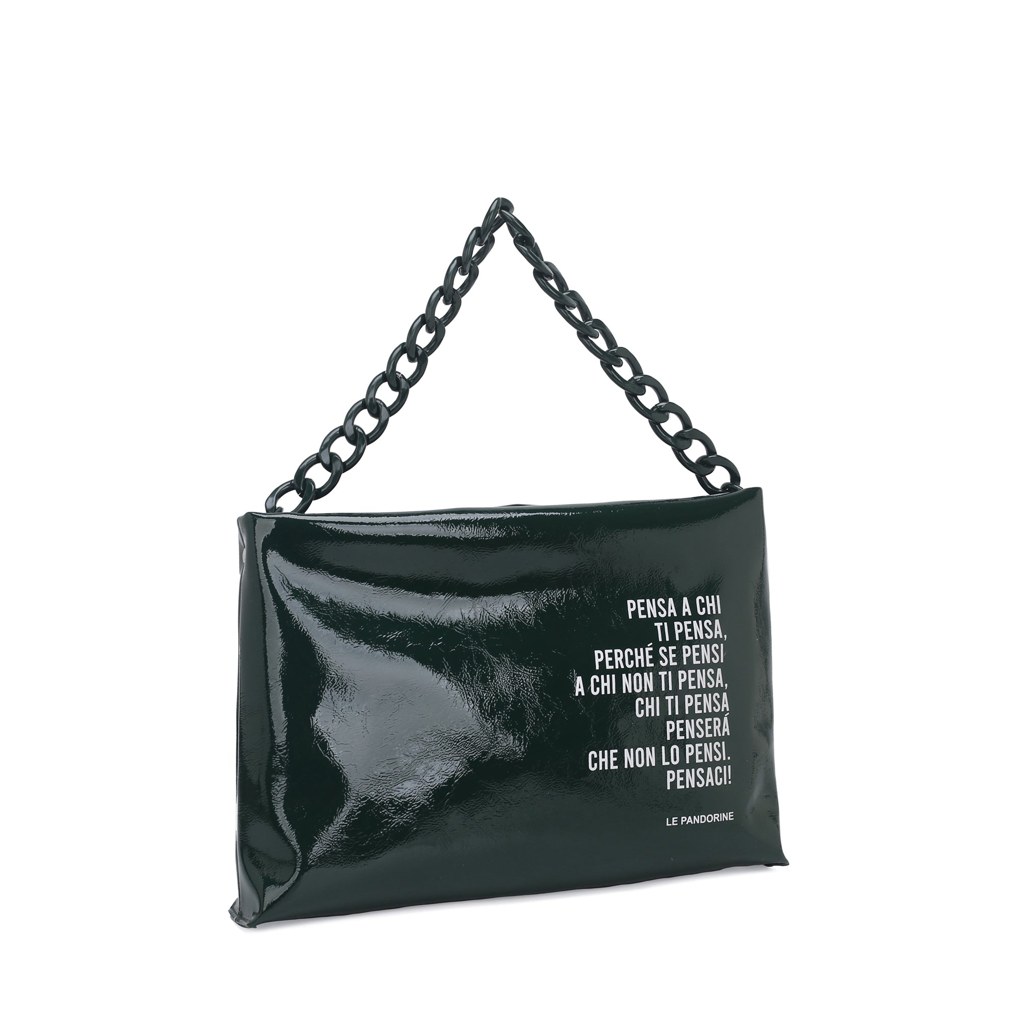 PF2516B23.C40 - Green malika medium clutch - GREEN | Le Pandorine