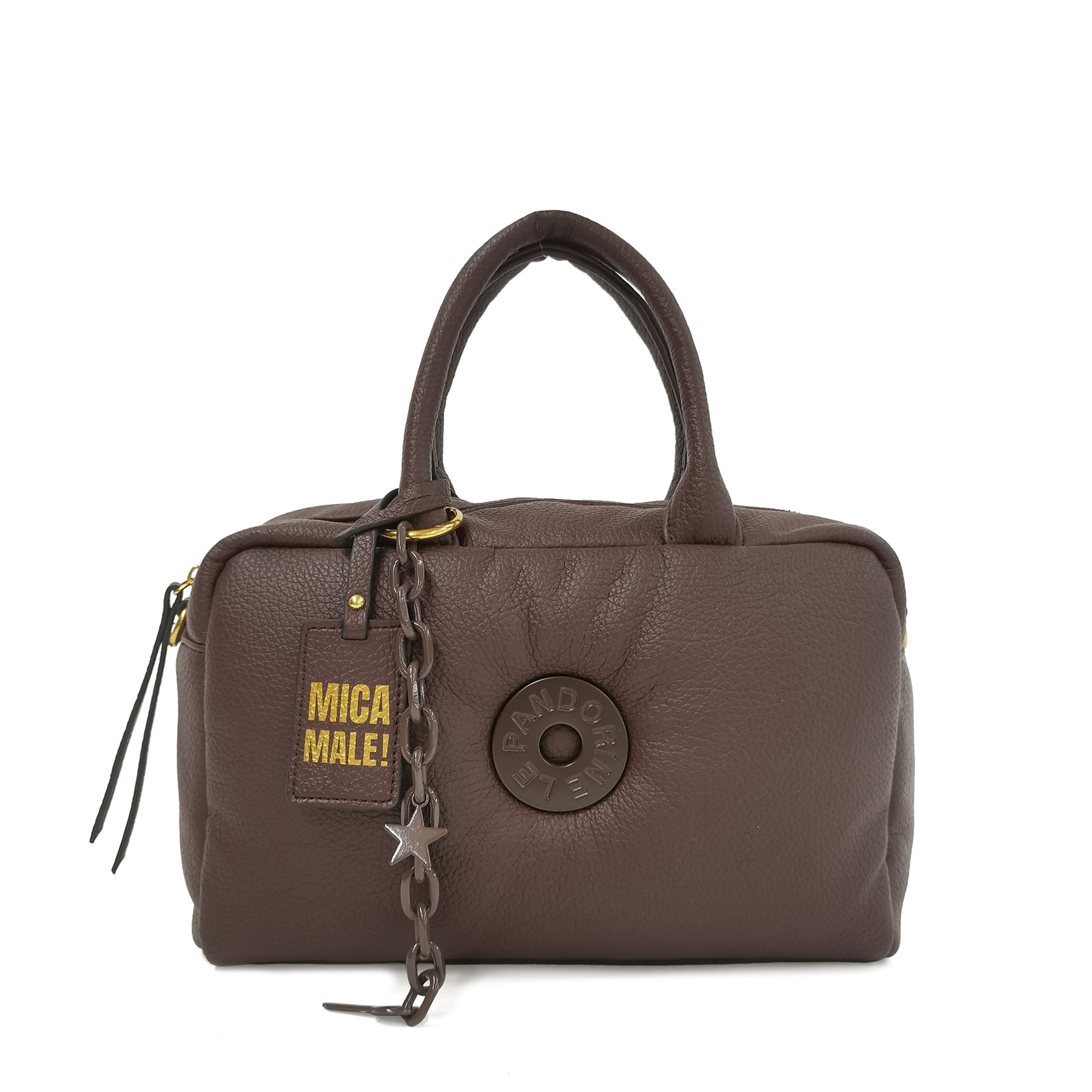 Dark brown alex handbag - Women's Handbags | Le Pandorine