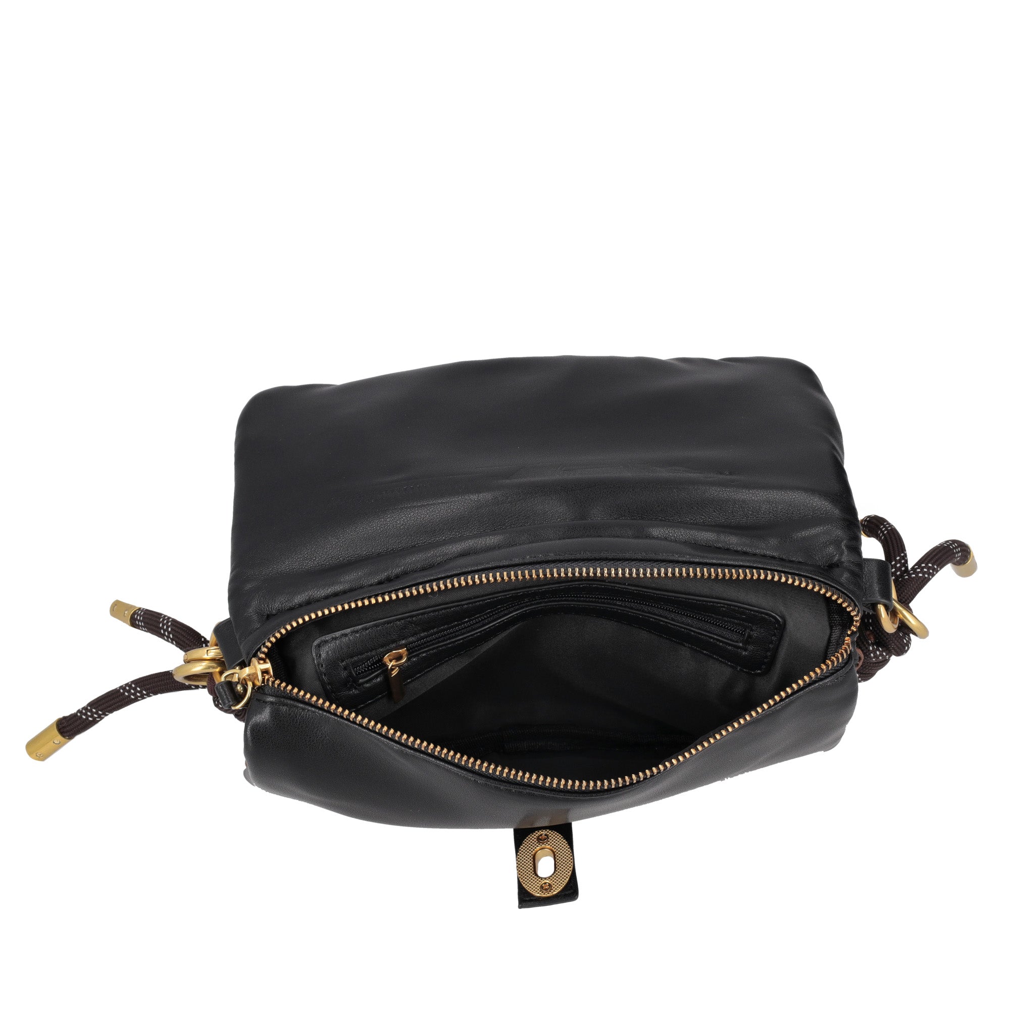 PF2518B12.C99 - Black arlecchino double clutch - BLACK | Le Pandorine