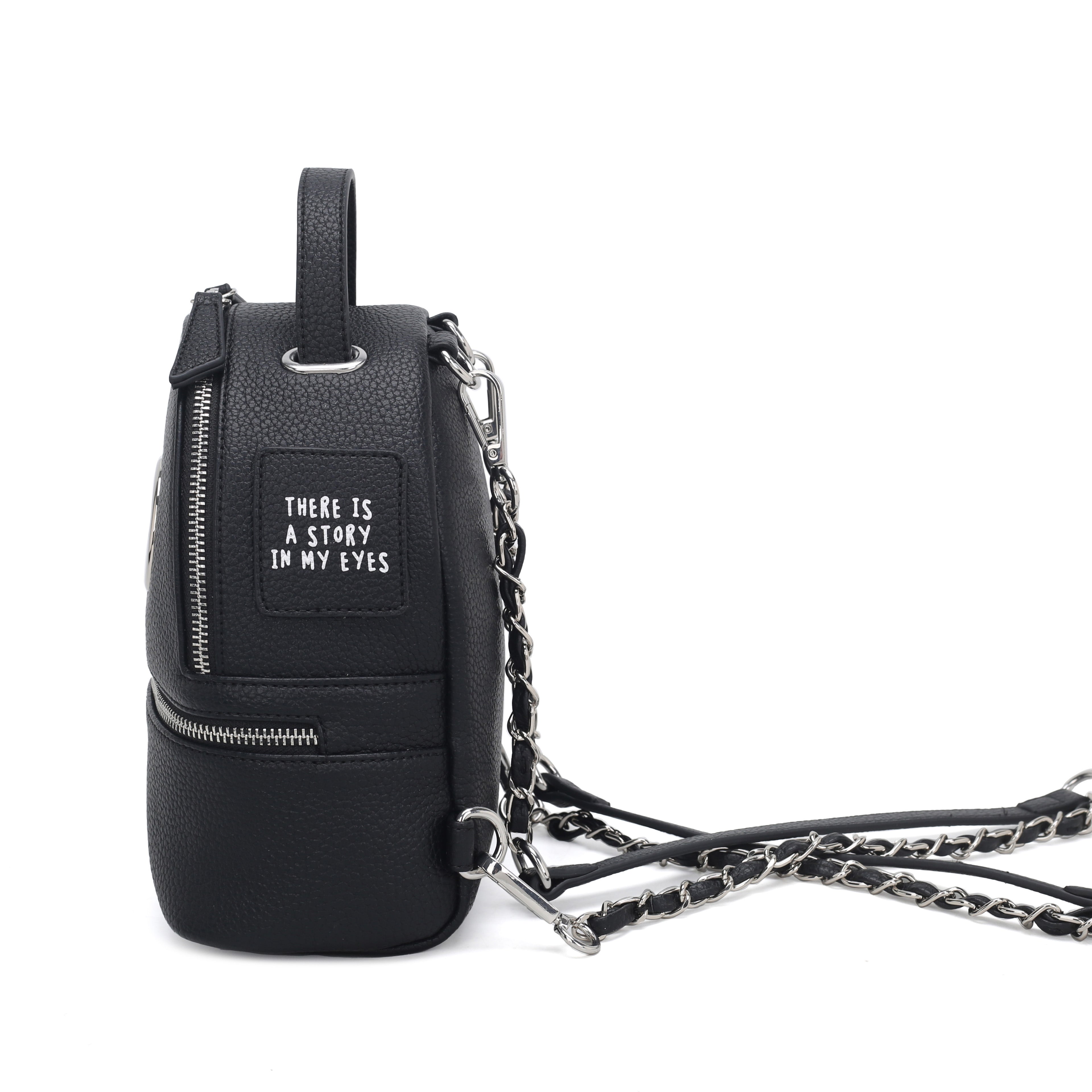 Zaino piccolo Eyes colore nero - Zaini e Zainetti Donna | Le Pandorine