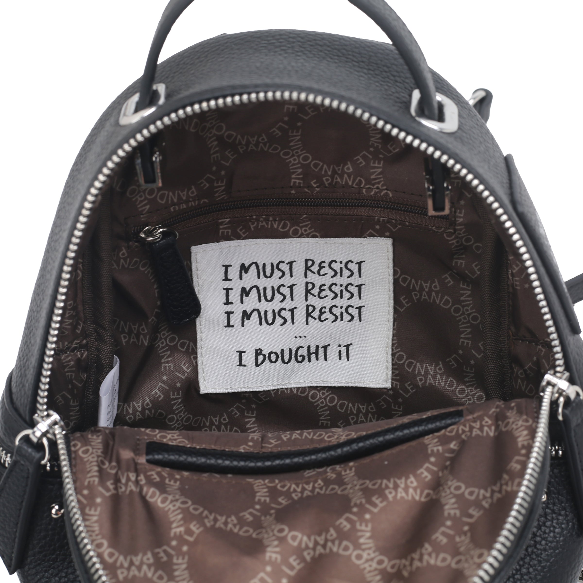 Zaino piccolo Eyes colore nero - Zaini e Zainetti Donna | Le Pandorine