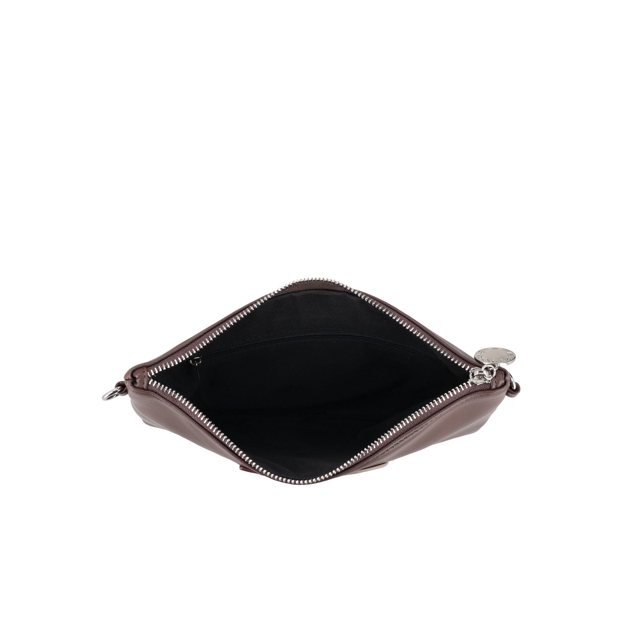 PF2523B71.C60 - Dark brown gabry small clutch - BROWN | Le Pandorine