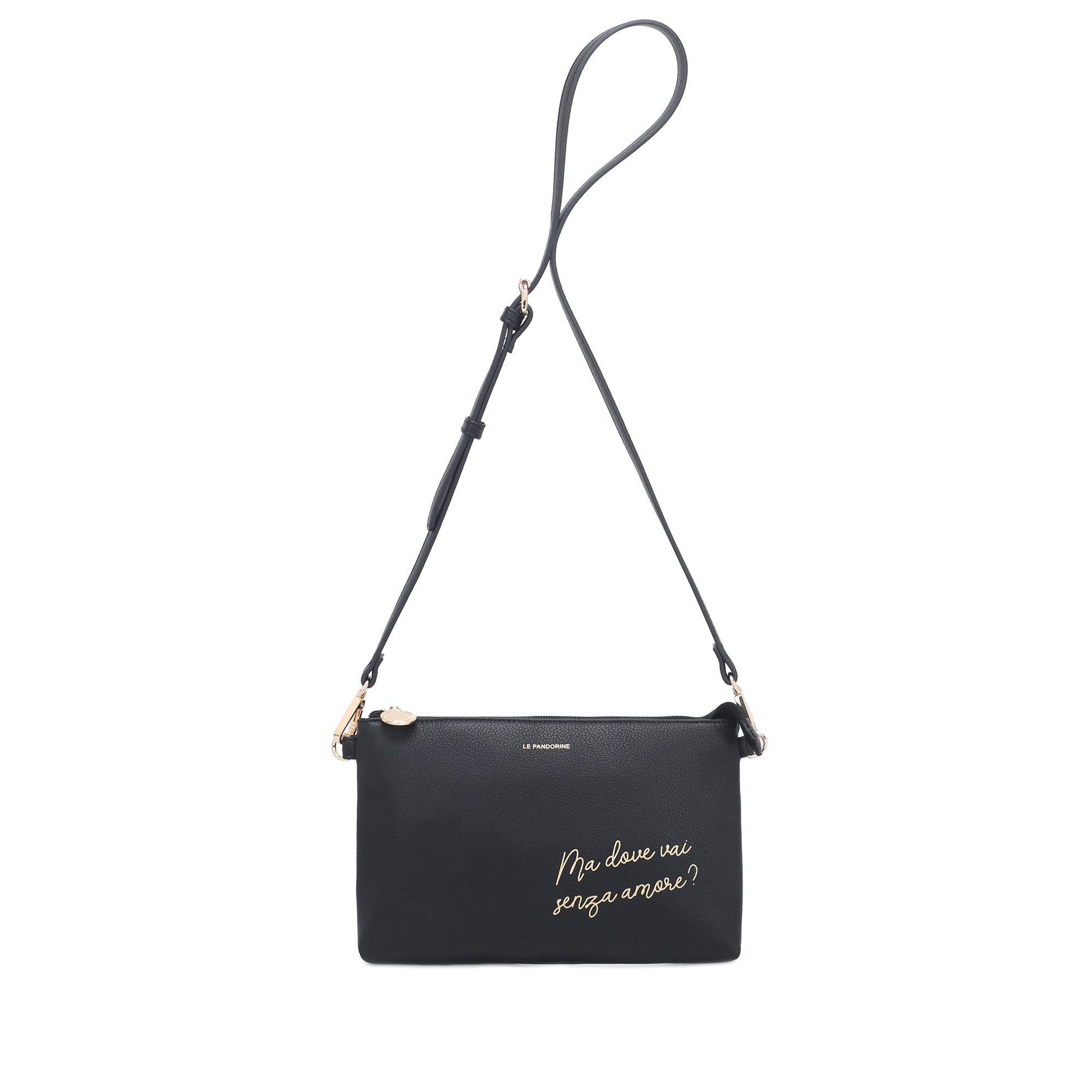 PF252B529.C99 - Black amore clutch - BLACK | Le Pandorine
