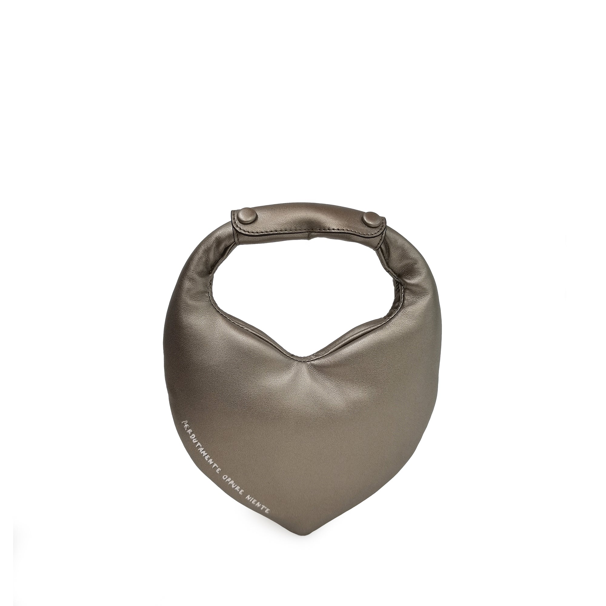 Gun metal heart mini handbag - Women's Handbags | Le Pandorine