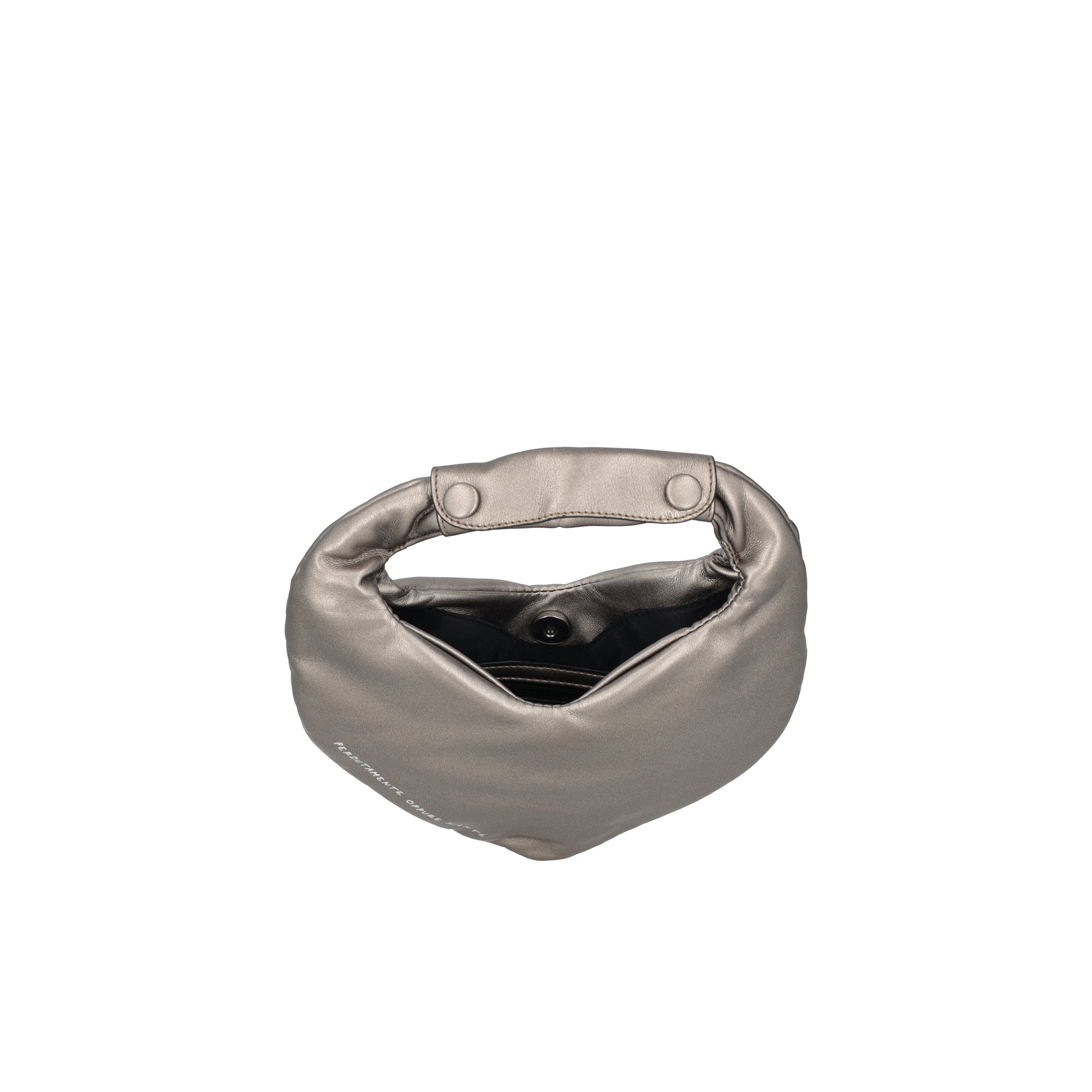 Gun metal heart mini handbag - Women's Handbags | Le Pandorine