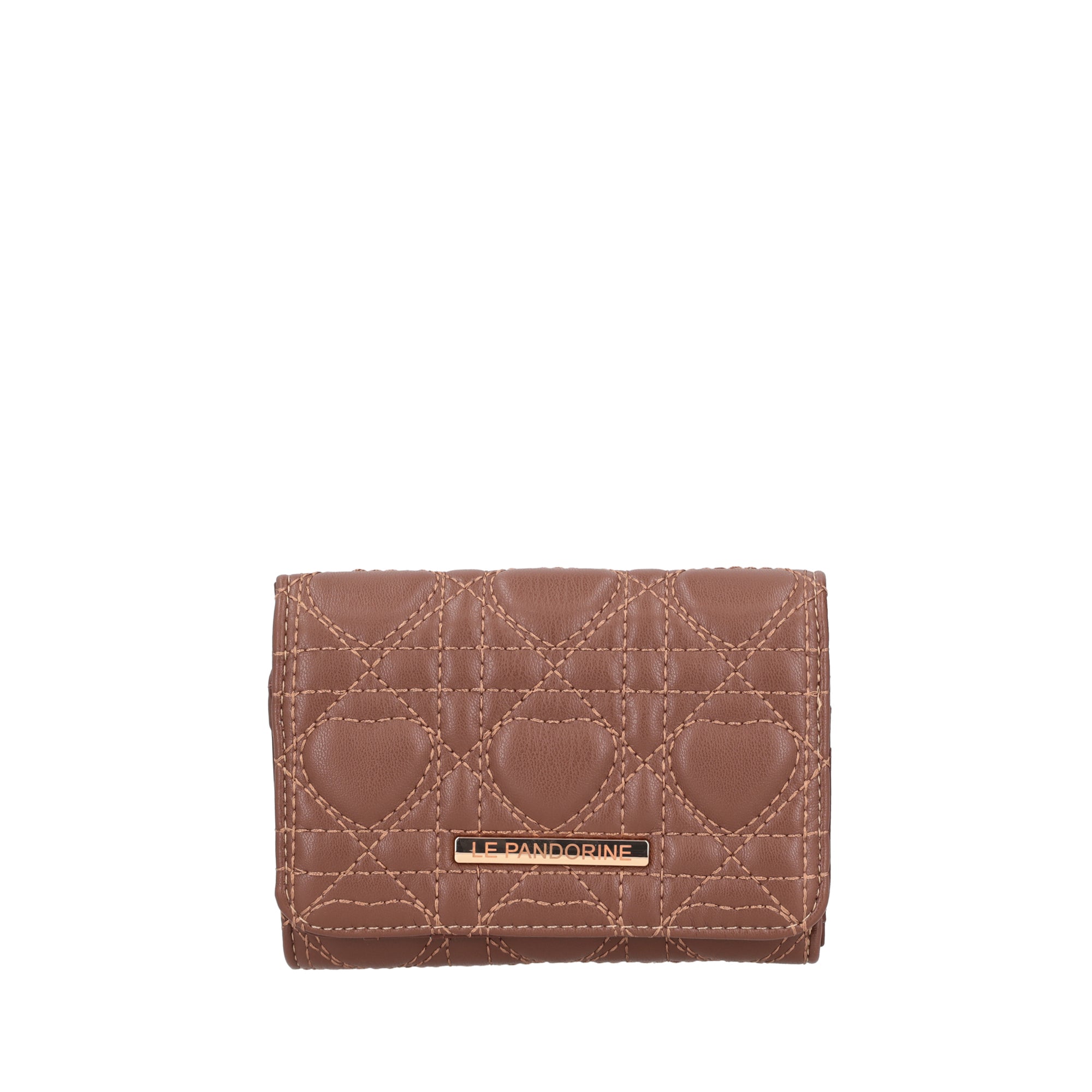 PF252P523.C78 - Portafoglio Love colore legno - MARRONE | Le Pandorine