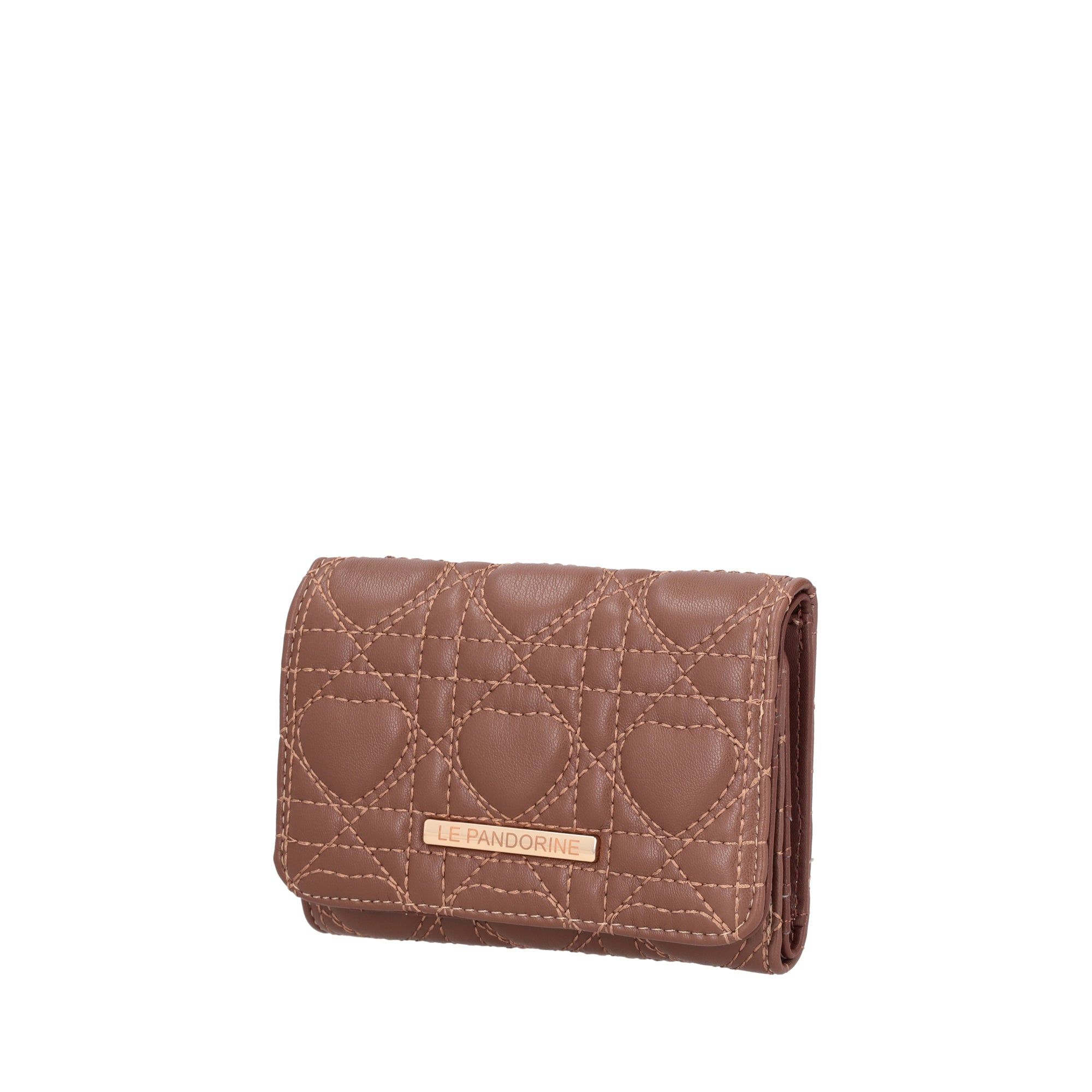 PF252P523.C78 - Portafoglio Love colore legno - MARRONE | Le Pandorine
