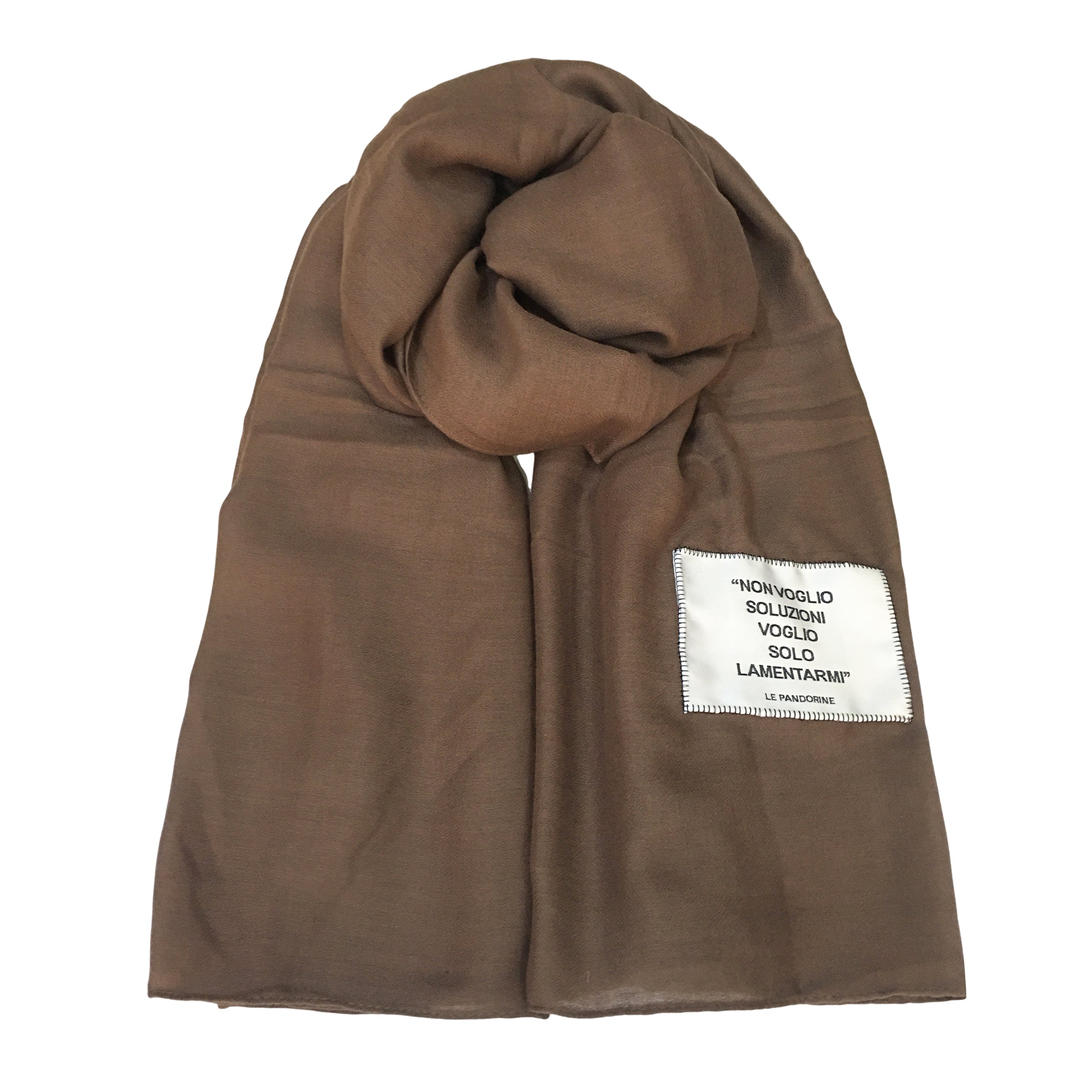 Sciarpa 90x180 Aria colore marrone - MARRONE | Le Pandorine