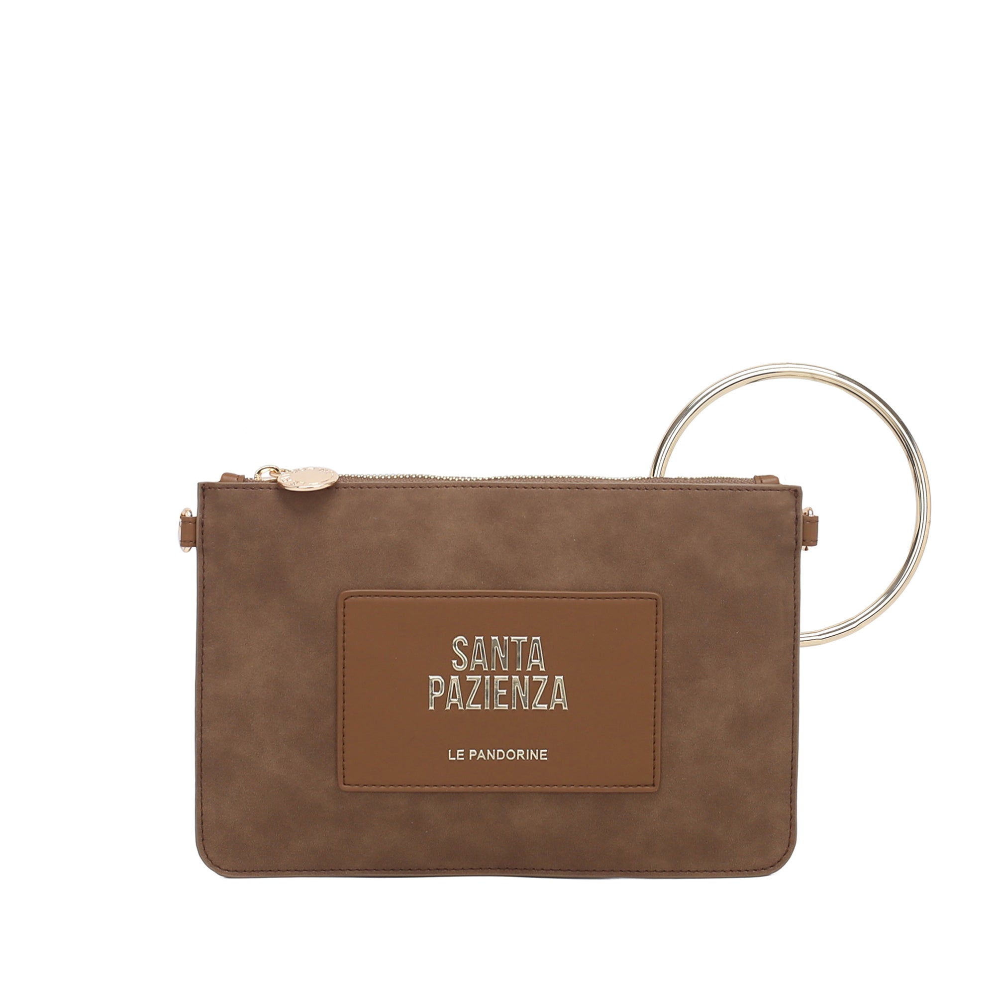 Legno rachel small pochette - BROWN | Le Pandorine