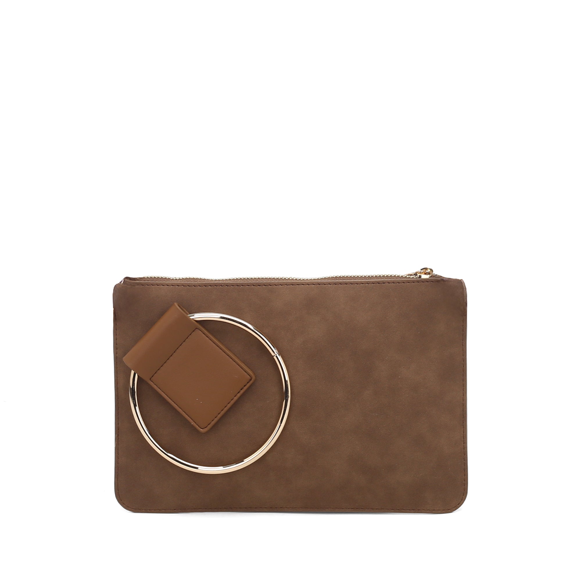 Legno rachel small pochette - BROWN | Le Pandorine