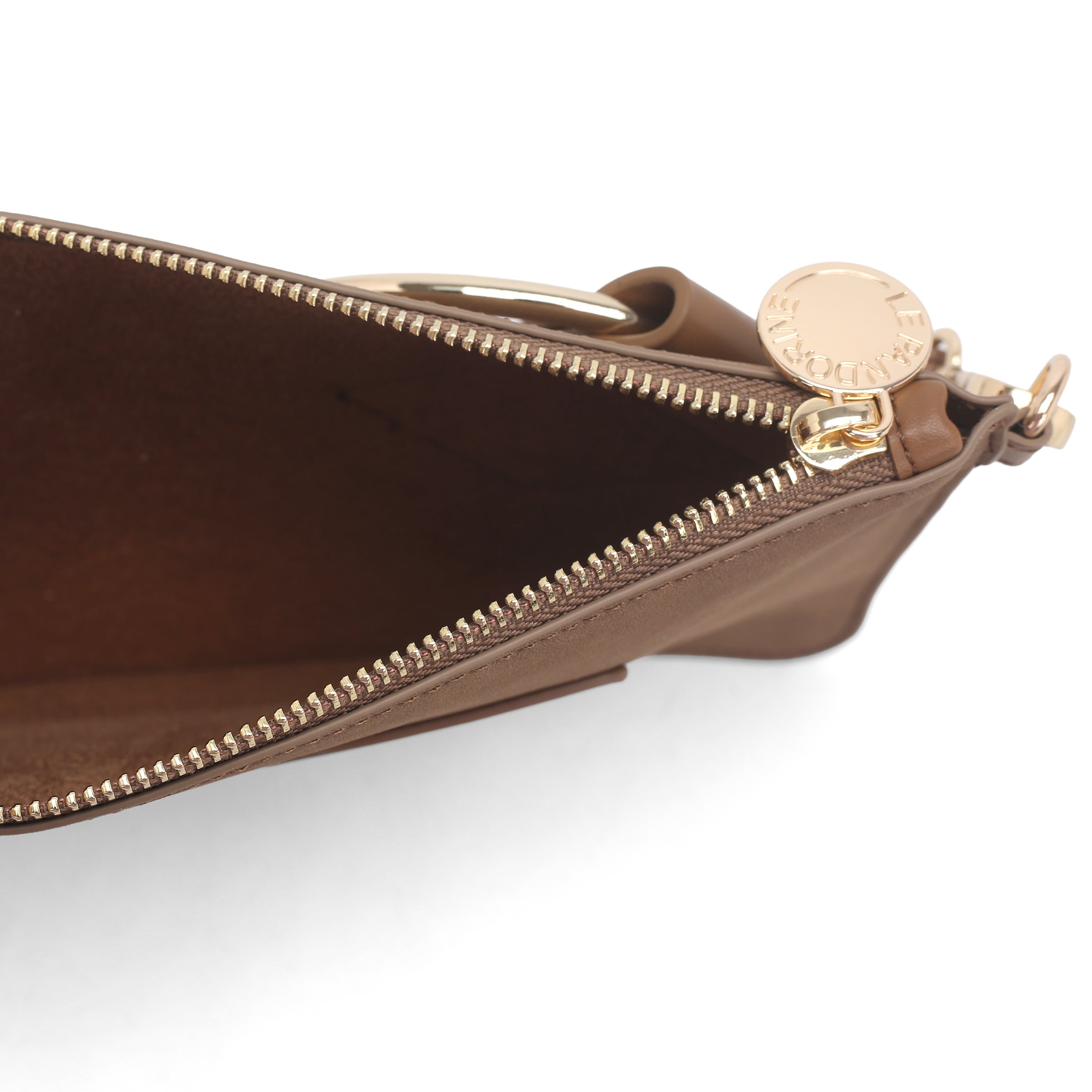 Legno rachel small pochette - BROWN | Le Pandorine