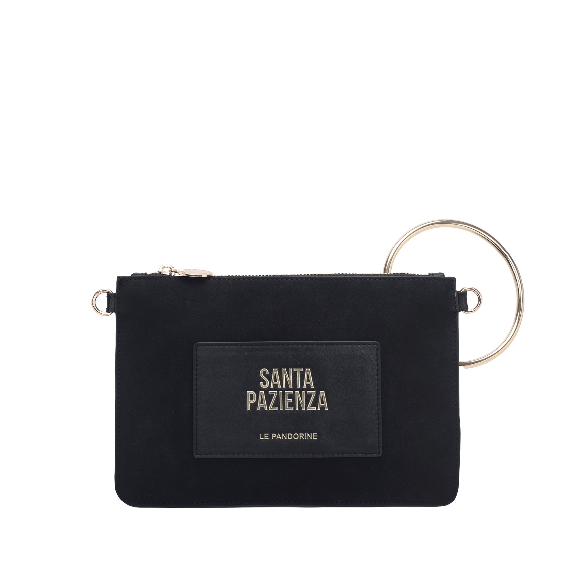 Black rachel small pochette - BLACK | Le Pandorine