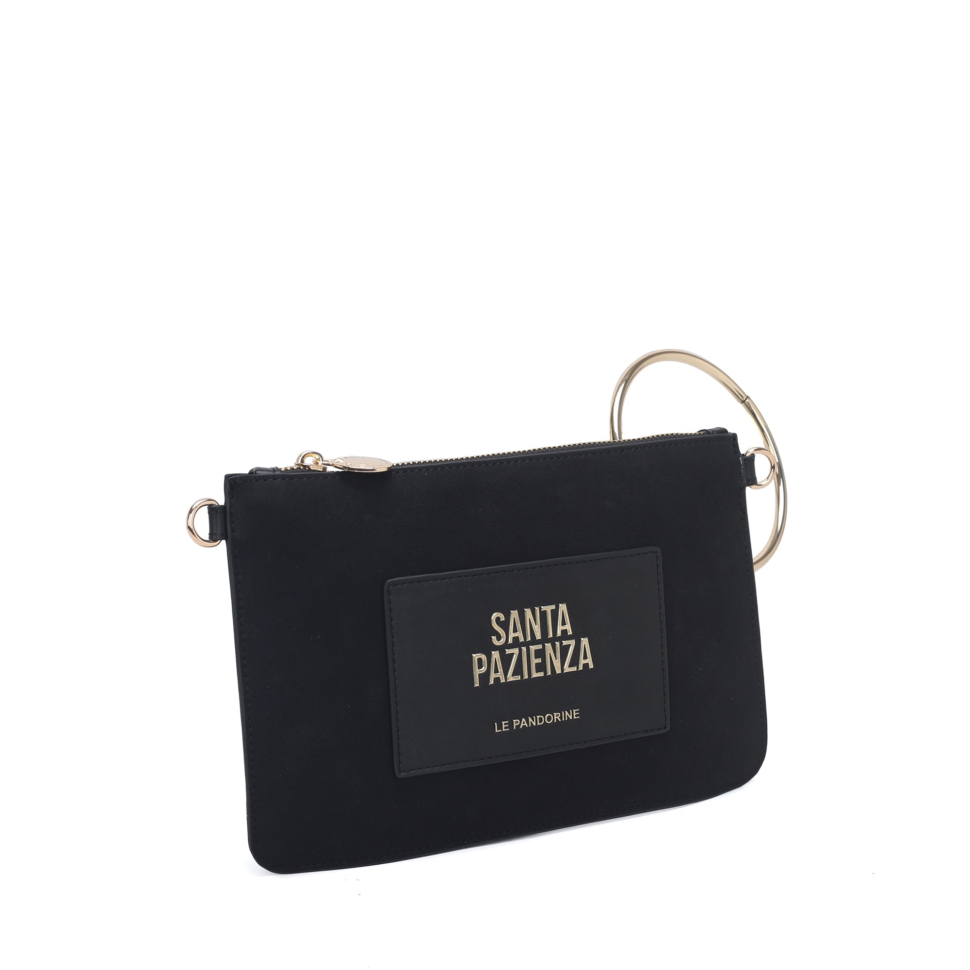 Black rachel small pochette - BLACK | Le Pandorine