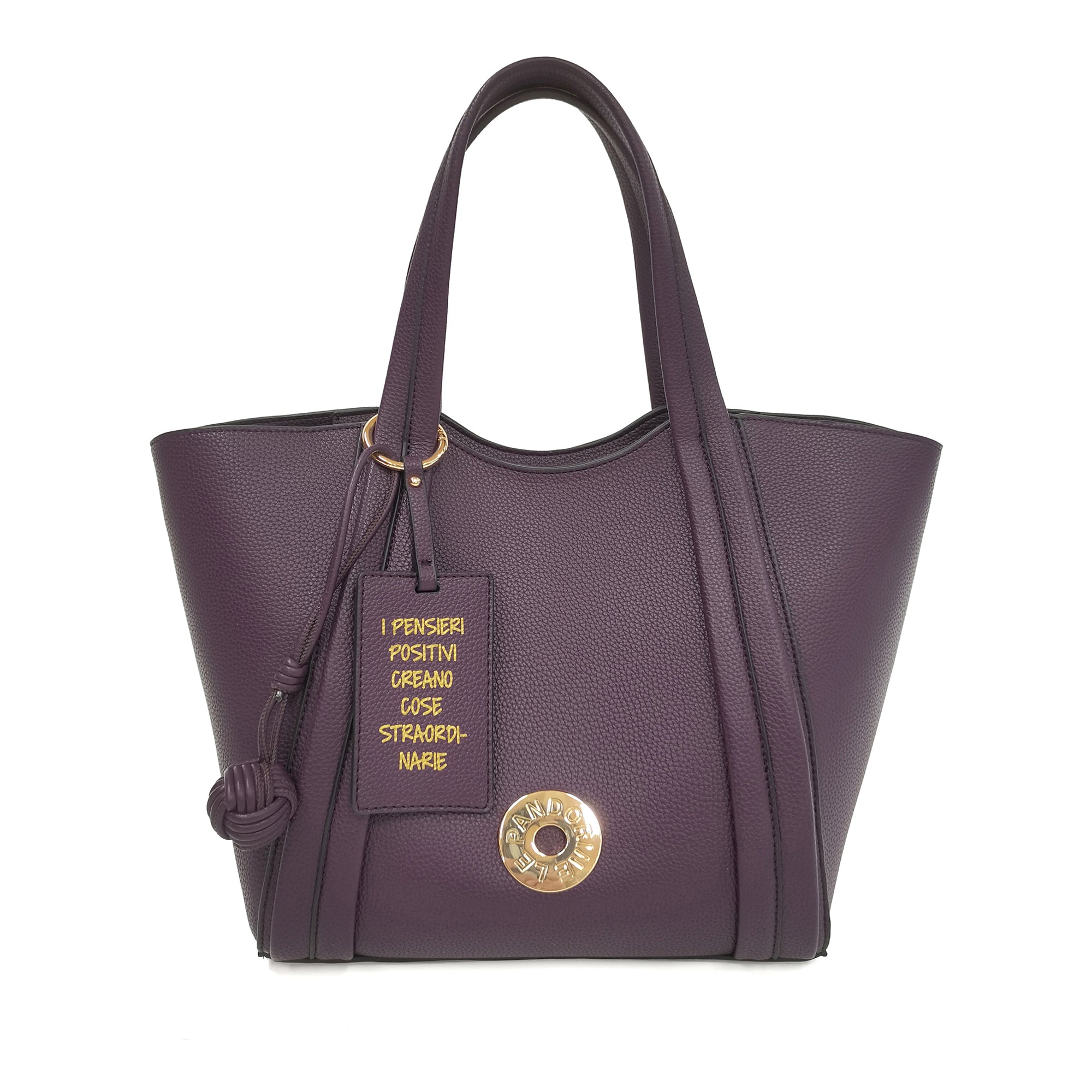 Shopping grande Vicky colore prugna - Borse Shopper | Le Pandorine