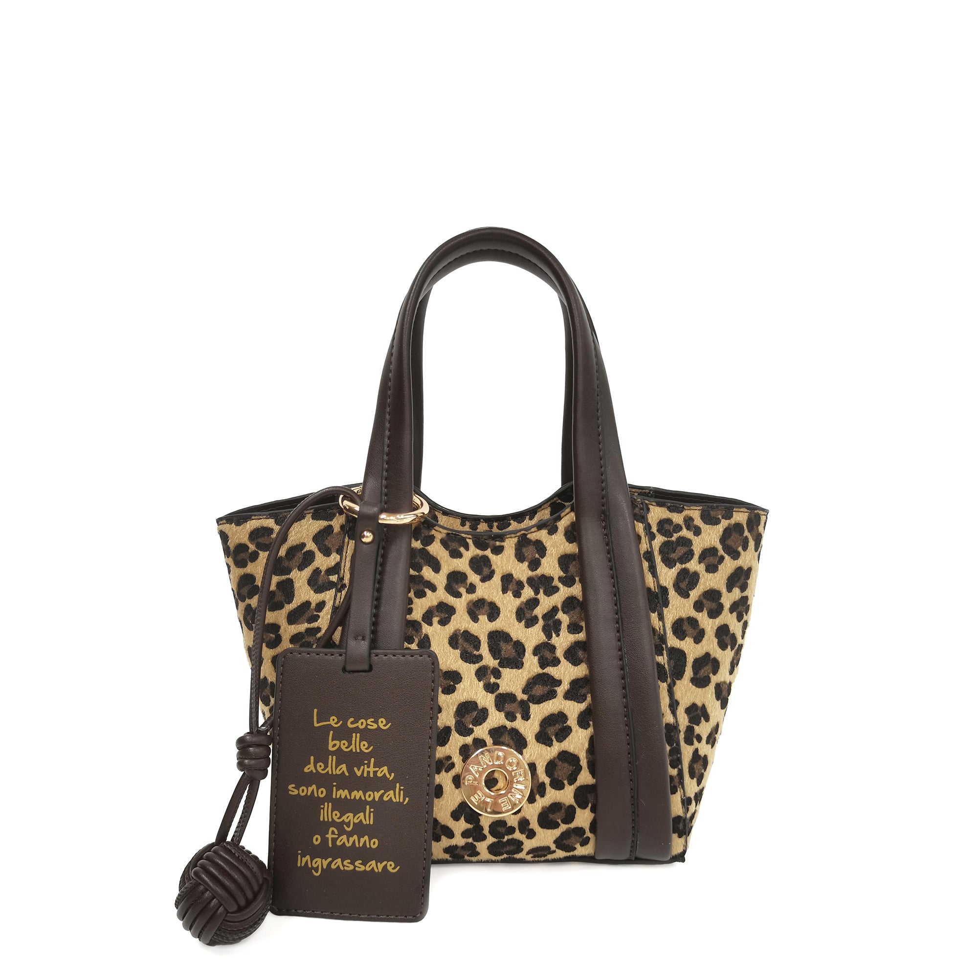 PF255B576.06M - Borsa a mano Vicky colore maculato - MARRONE | Le Pandorine