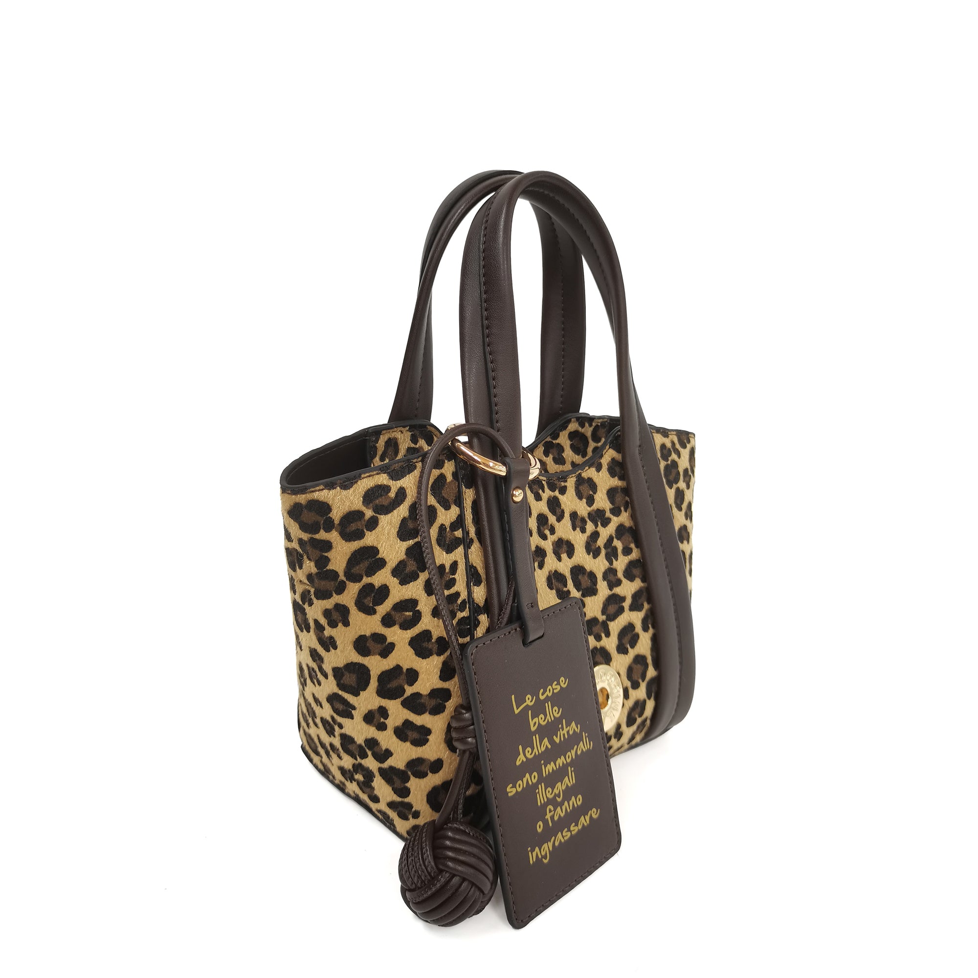 PF255B576.06M - Borsa a mano Vicky colore maculato - MARRONE | Le Pandorine