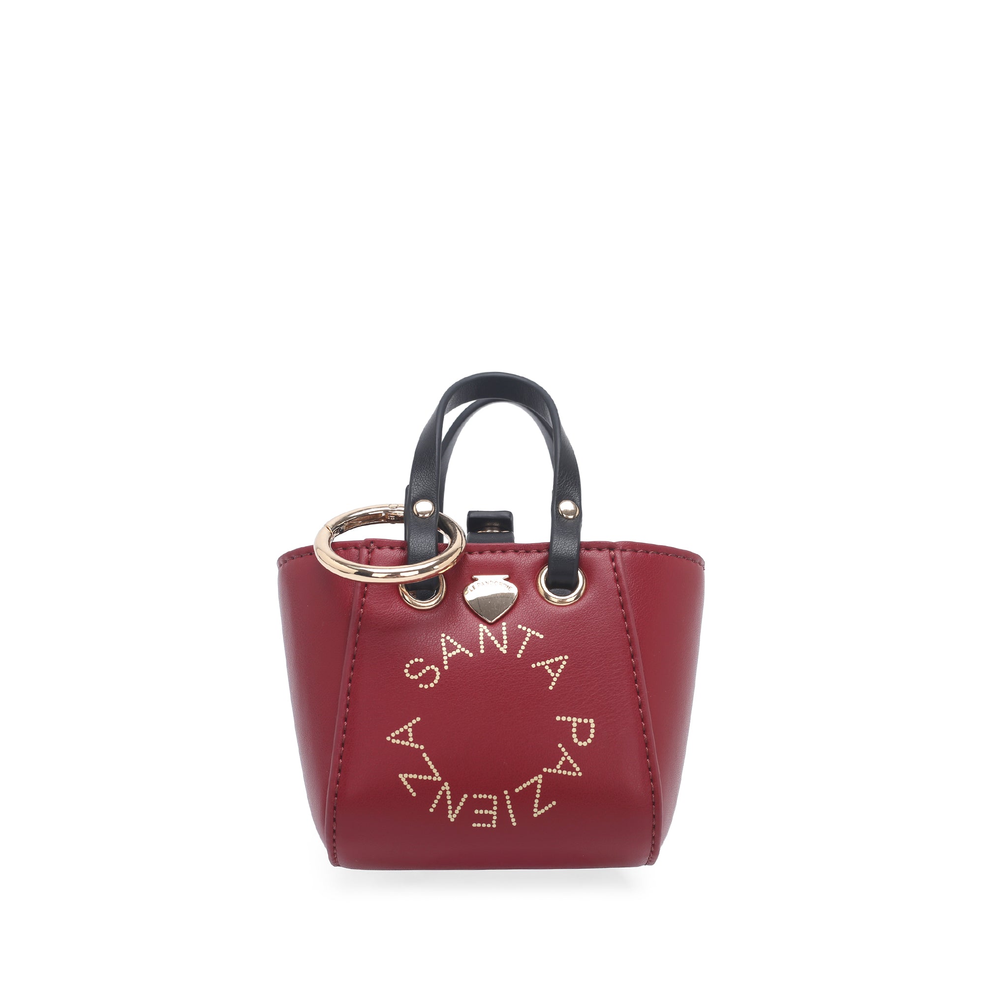 Portachiavi mini borsa Little P colore bordeaux | Le Pandorine