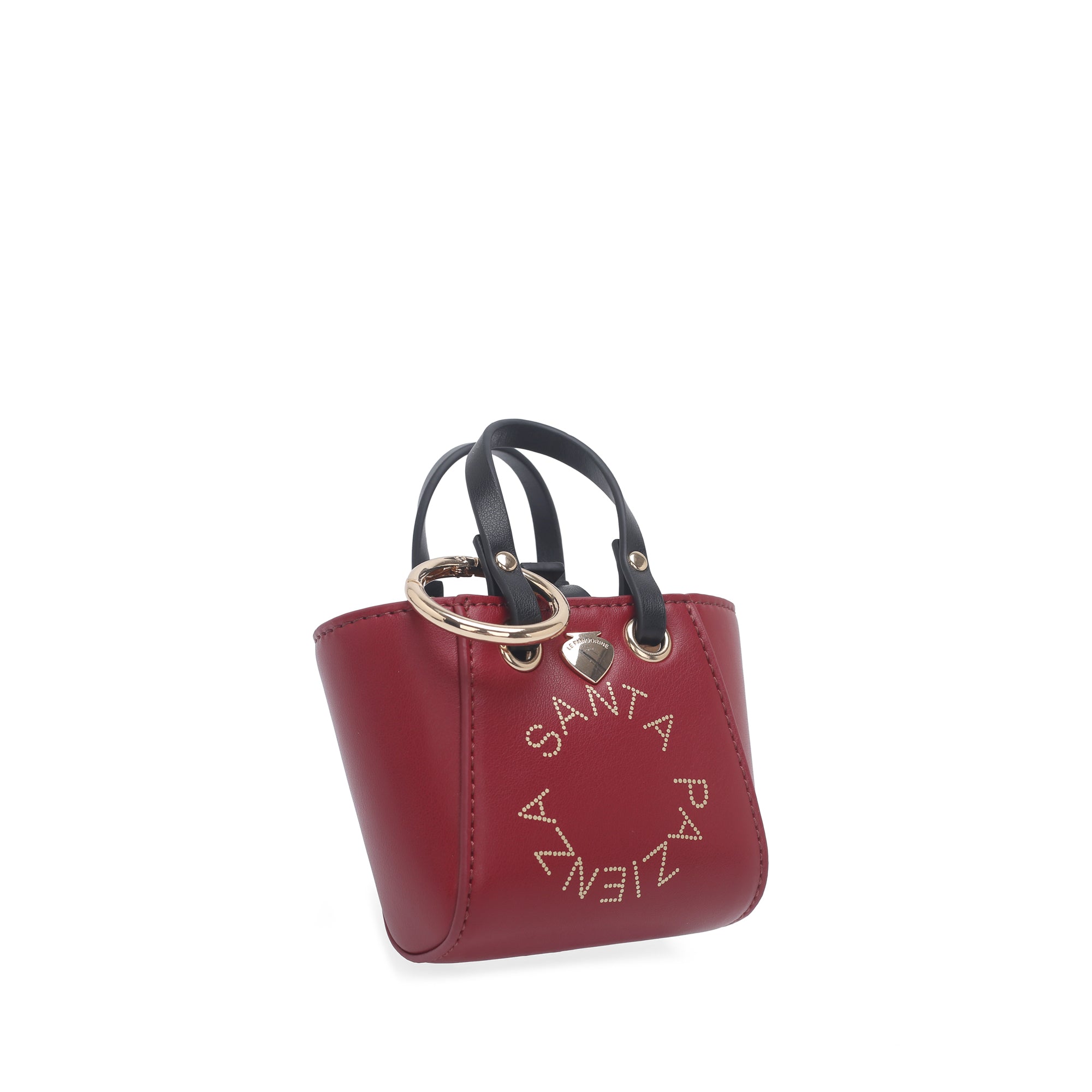 Portachiavi mini borsa Little P colore bordeaux | Le Pandorine