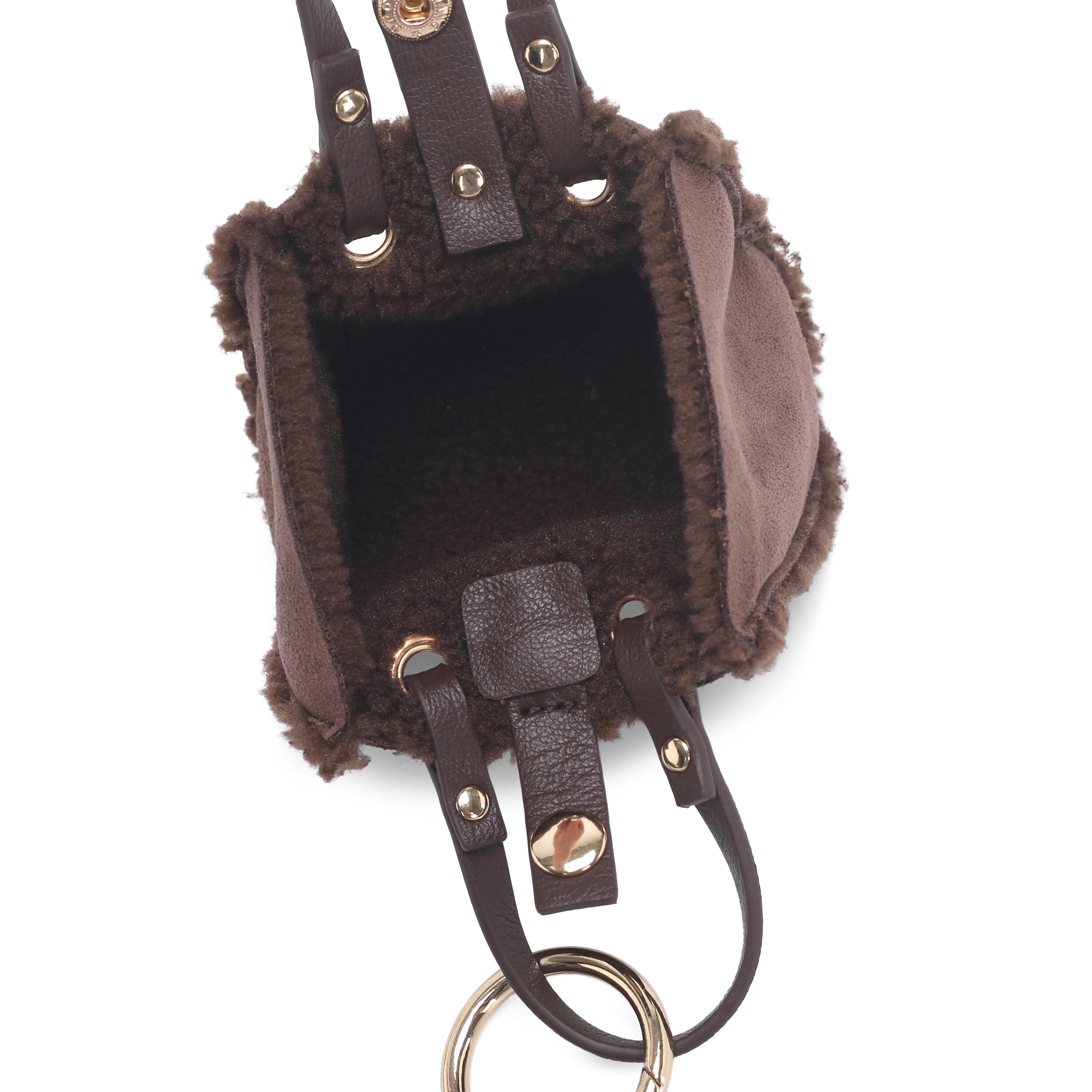 Portachiavi mini borsa Little P colore testa di moro | Le Pandorine