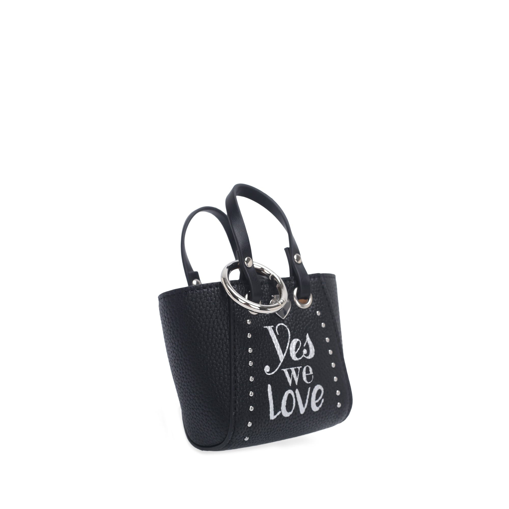 Portachiavi mini borsa Little P colore nero | Le Pandorine