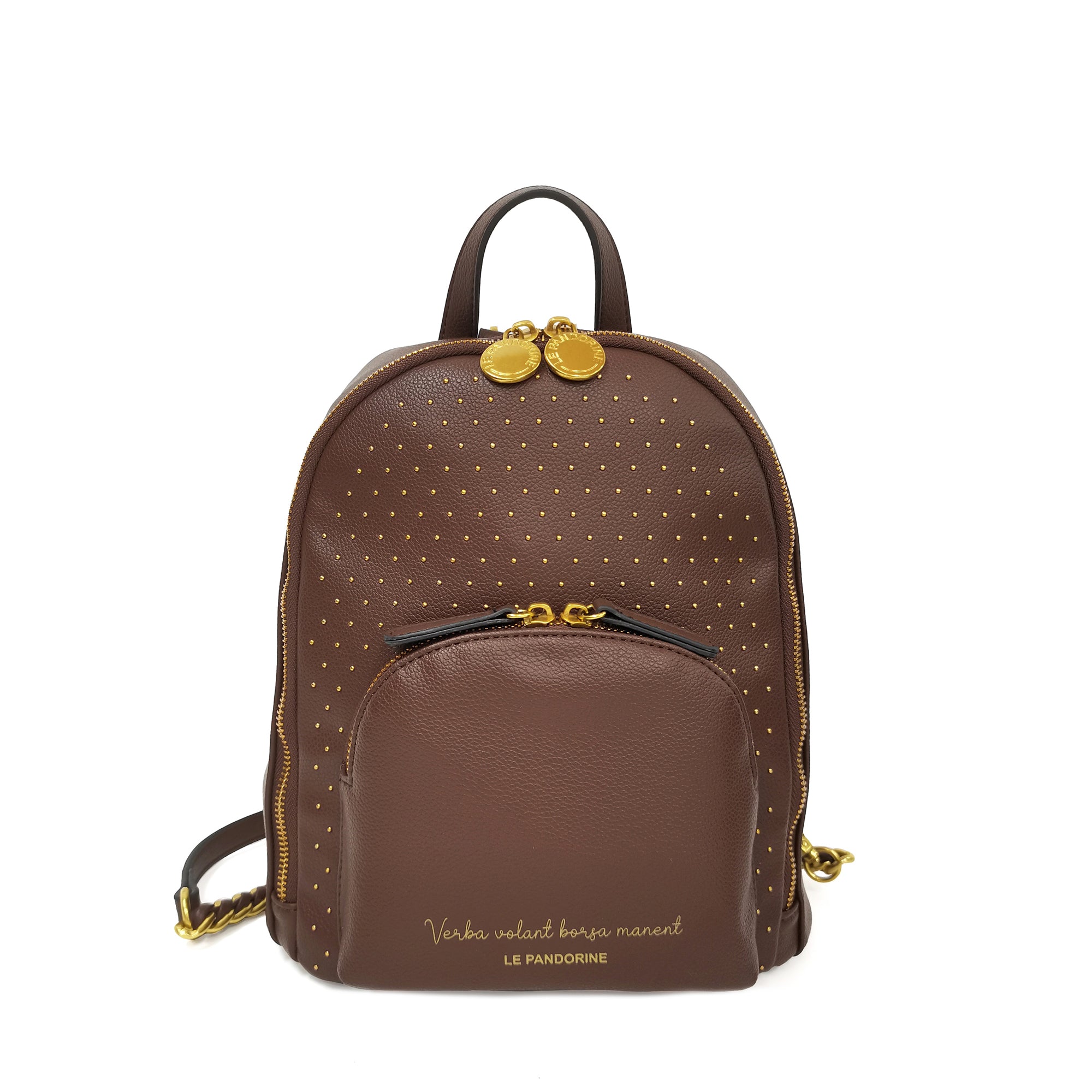 Zaino medio Brenda colore testa di moro - Zaini e Zainetti Donna | Le Pandorine