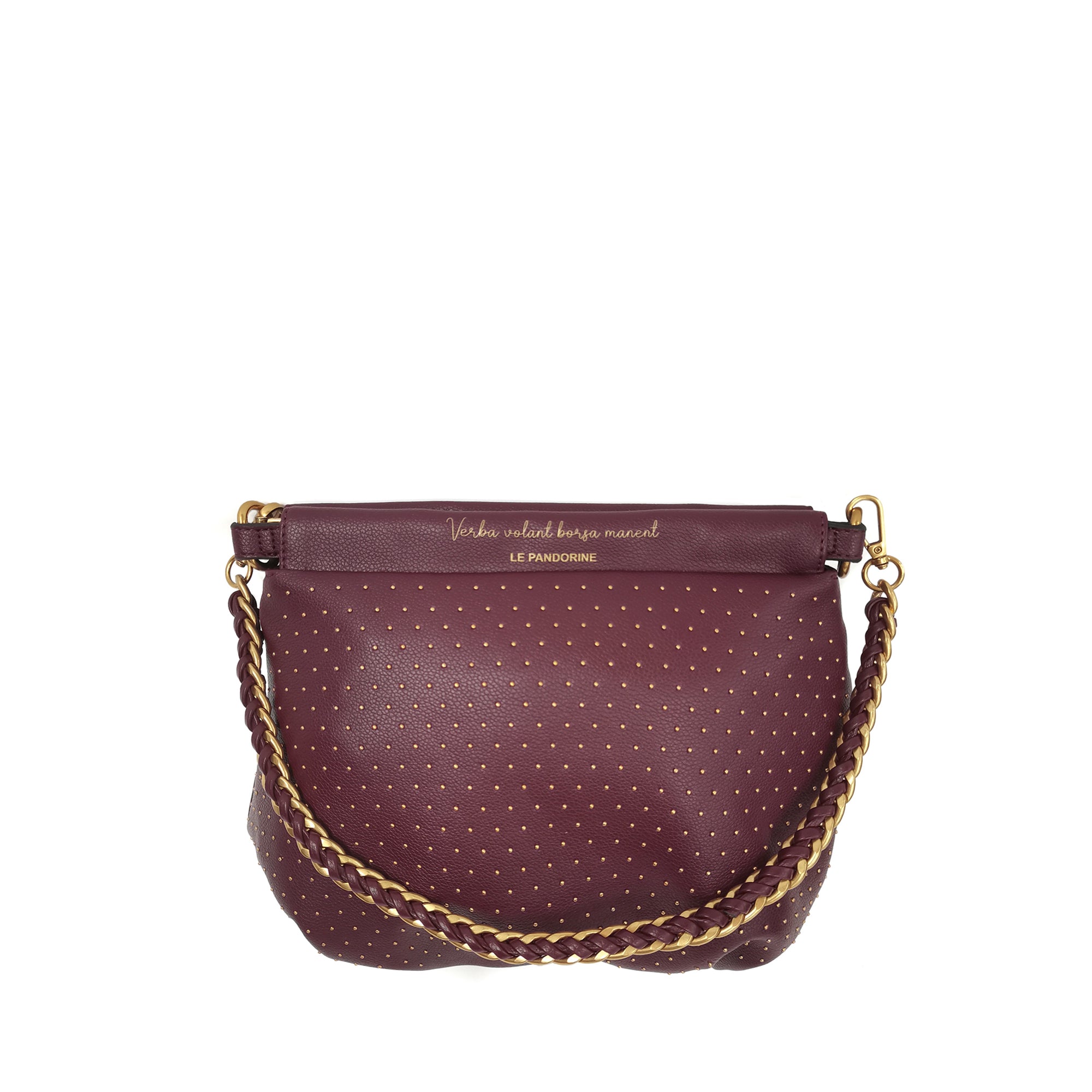 PF256B582.C23 - Bordeaux brenda medium clutch - RED | Le Pandorine