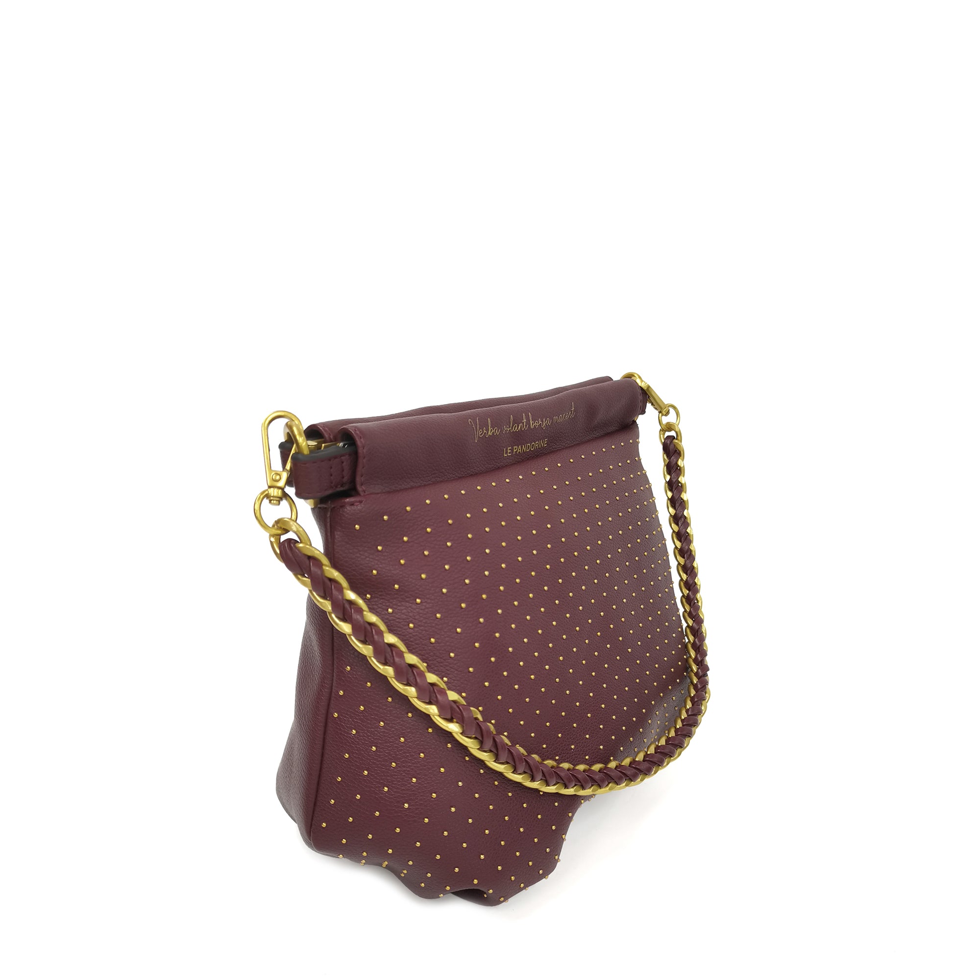 PF256B582.C23 - Bordeaux brenda medium clutch - RED | Le Pandorine