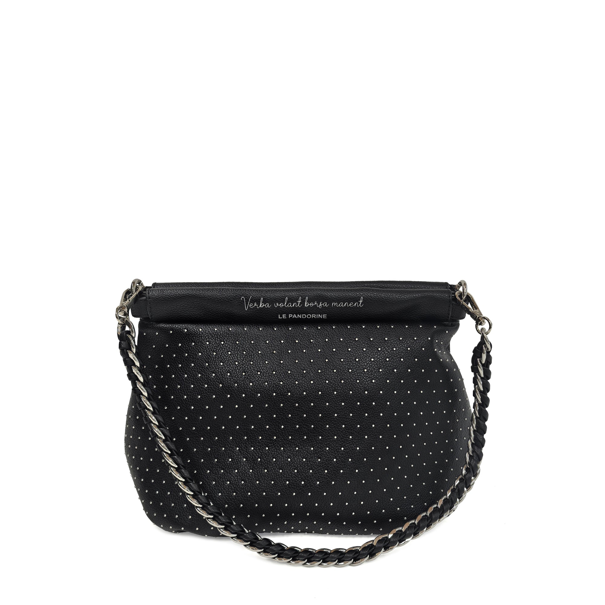 PF256B582.C99 - Black brenda medium clutch - BLACK | Le Pandorine