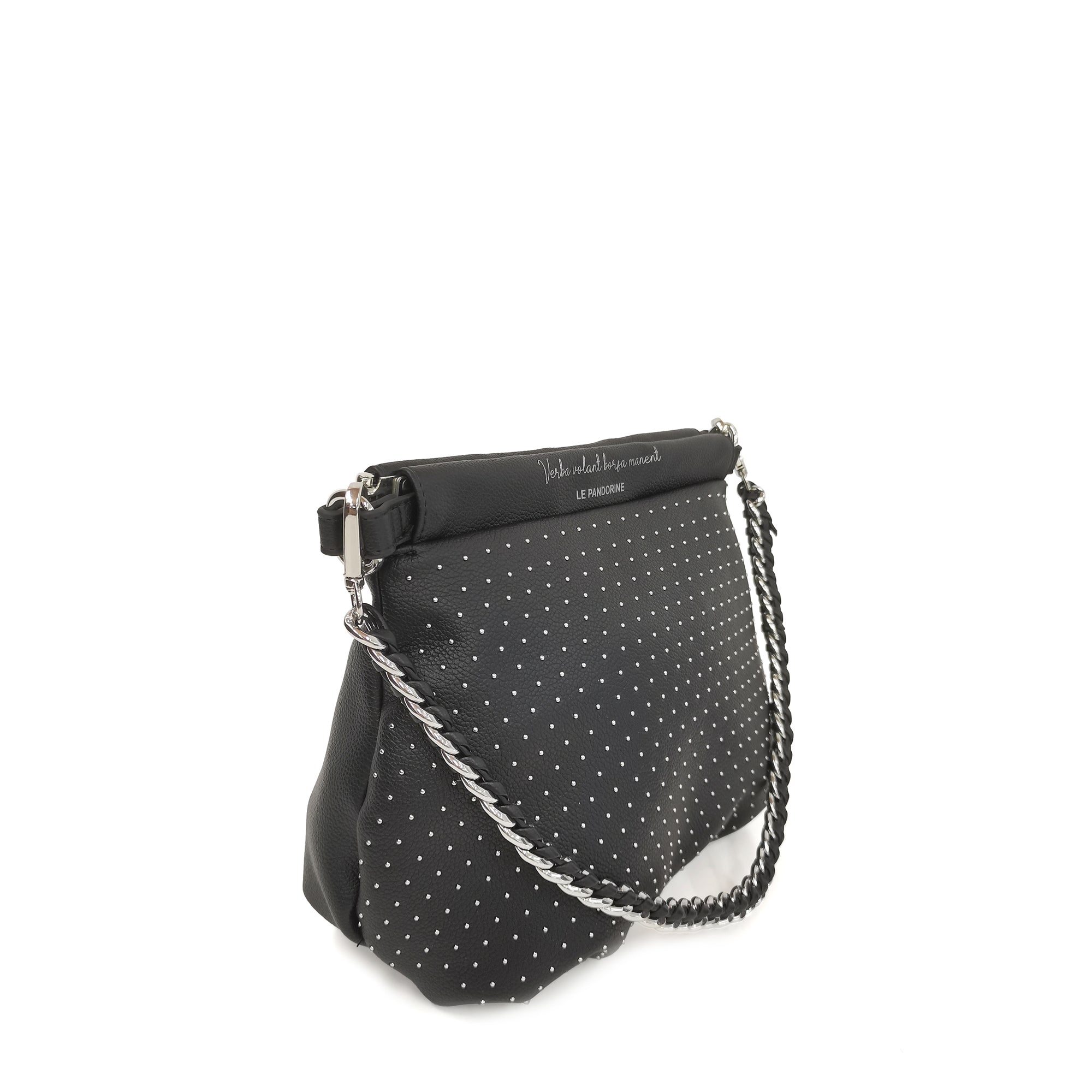 PF256B582.C99 - Black brenda medium clutch - BLACK | Le Pandorine