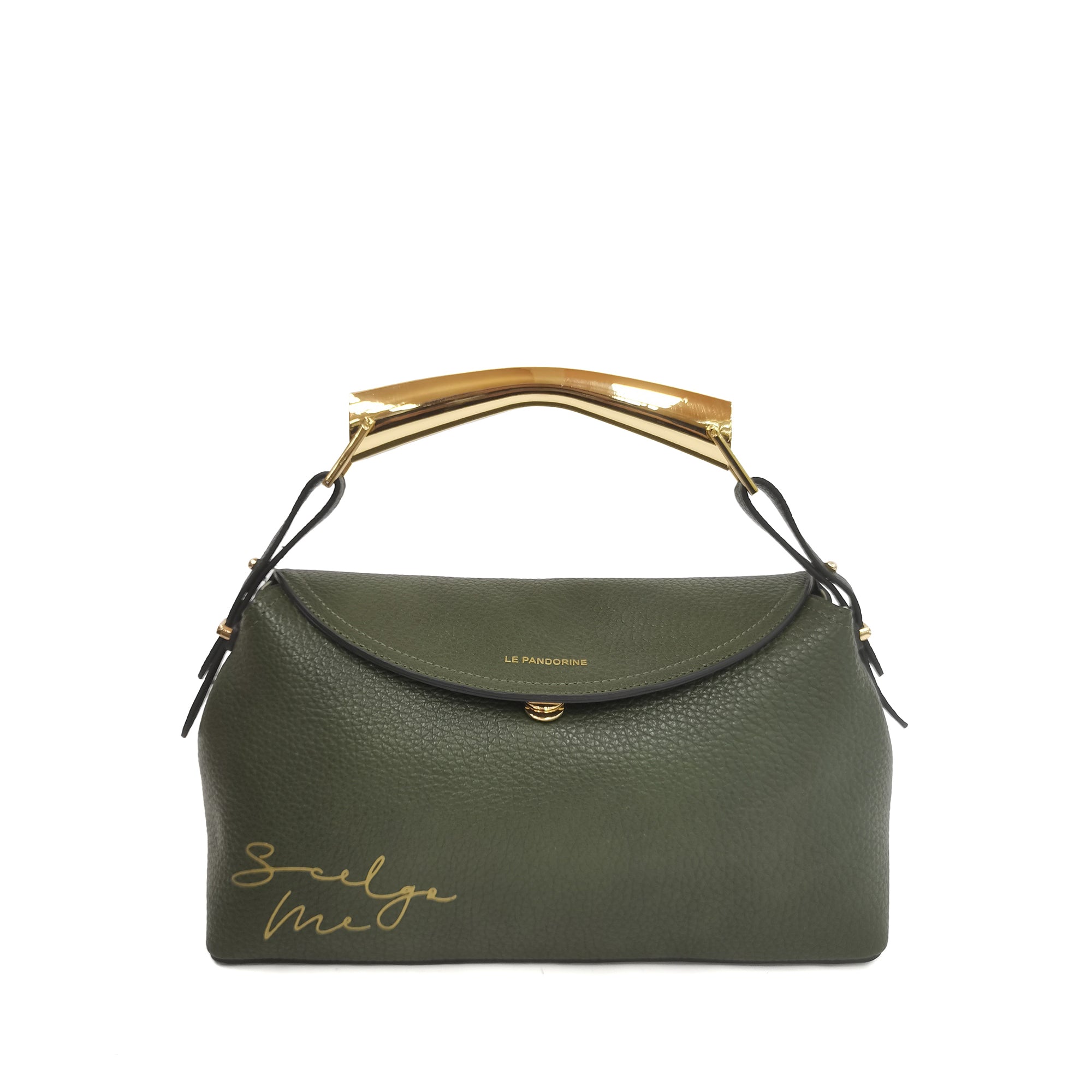 Military green denise handbag - Women's Handbags | Le Pandorine