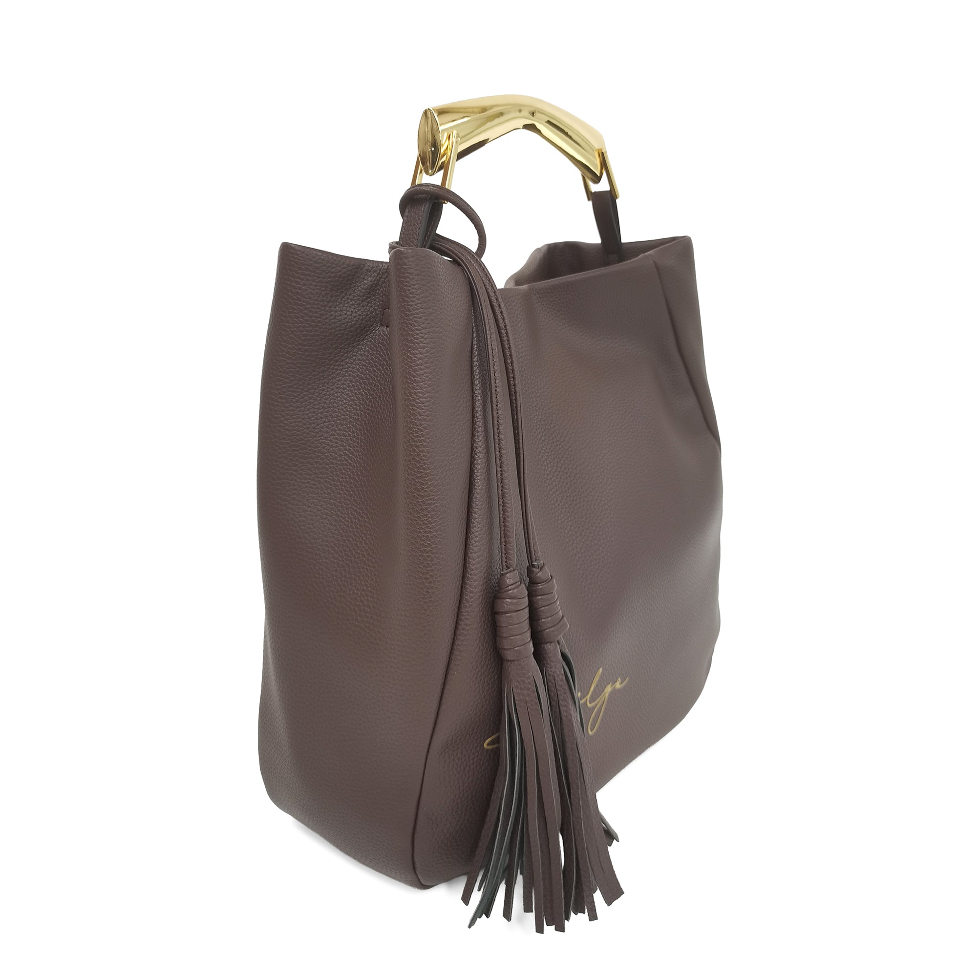 Borsa a spalla Denise colore testa di moro - Borse Shopper | Le Pandorine