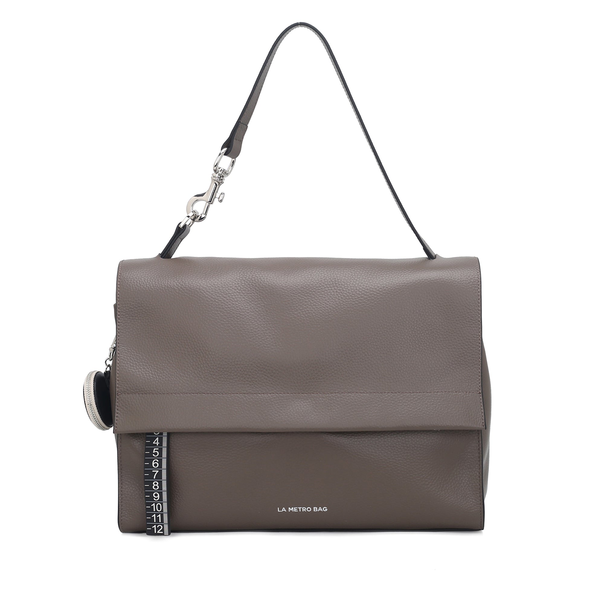 Borsa a spalla La Metro Bag colore tortora - Metro Bag: Borse in Pelle | Le Pandorine