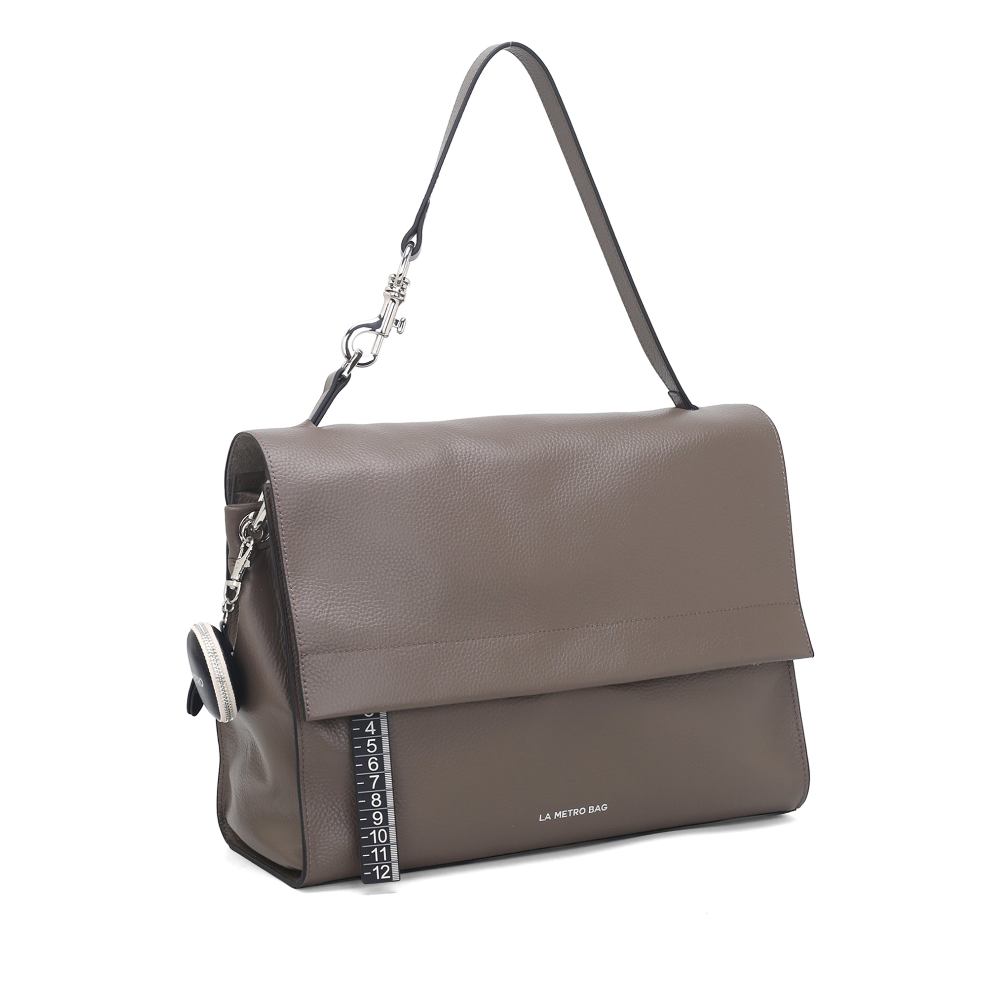 Borsa a spalla La Metro Bag colore tortora - Metro Bag: Borse in Pelle | Le Pandorine