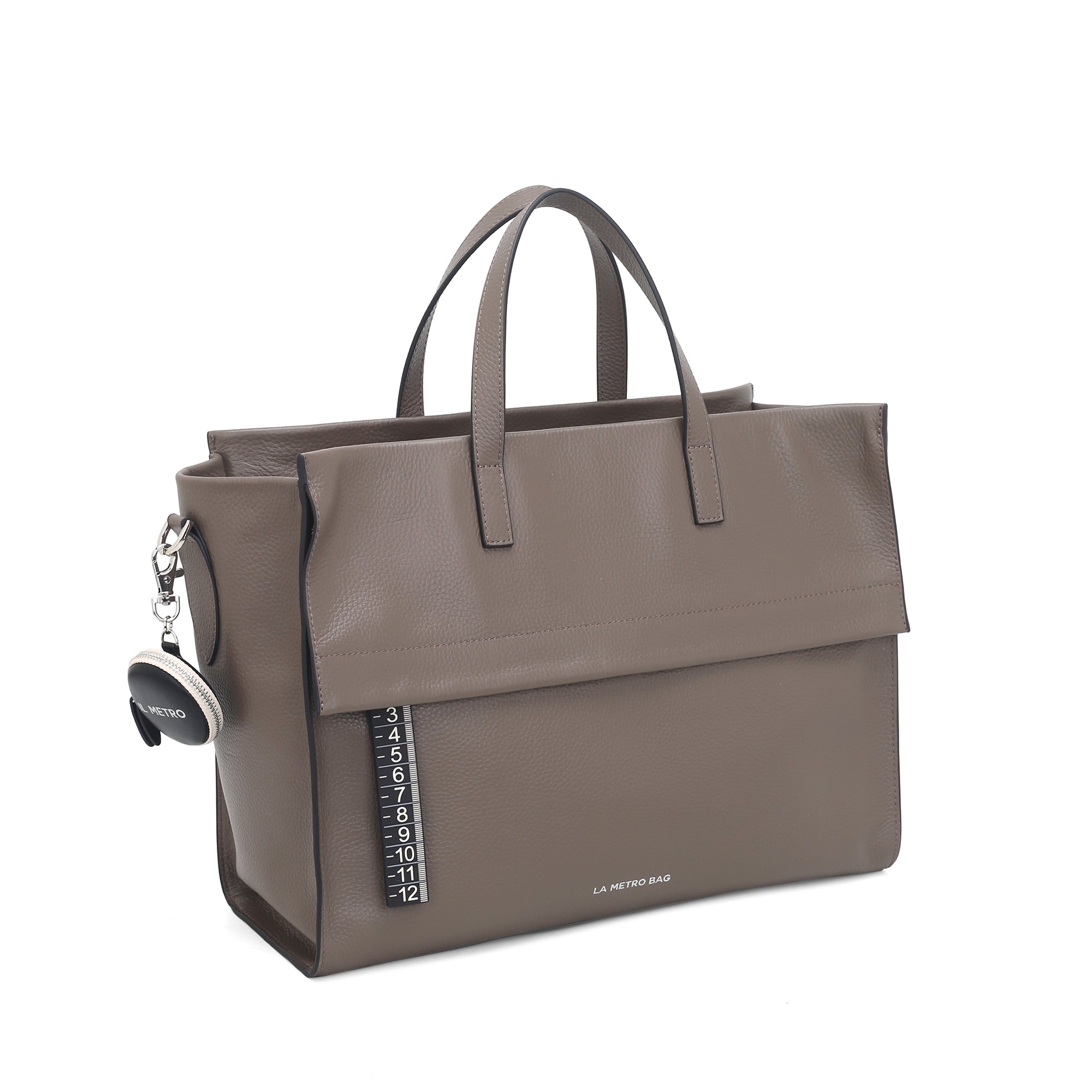 Bosa a mano La Metro Bag colore tortora - Metro Bag: Borse in Pelle | Le Pandorine