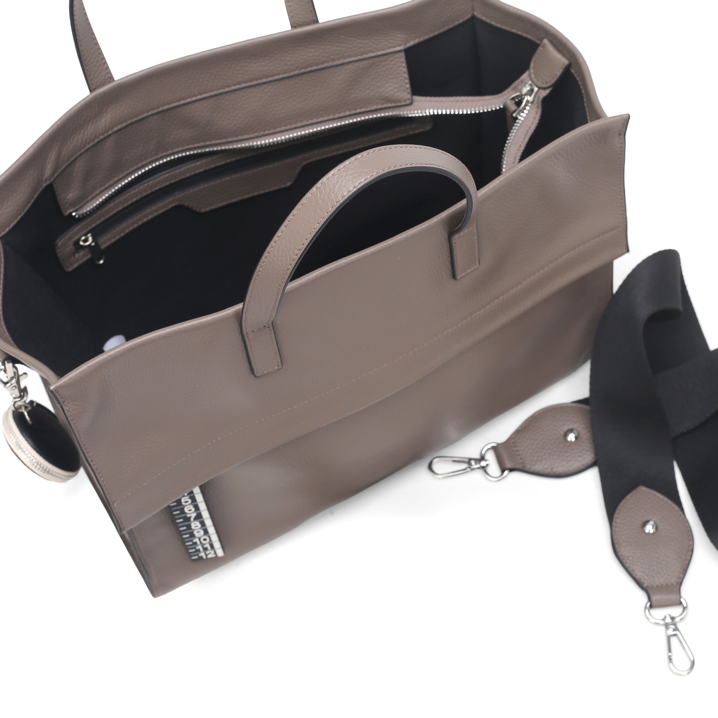 Bosa a mano La Metro Bag colore tortora - Metro Bag: Borse in Pelle | Le Pandorine