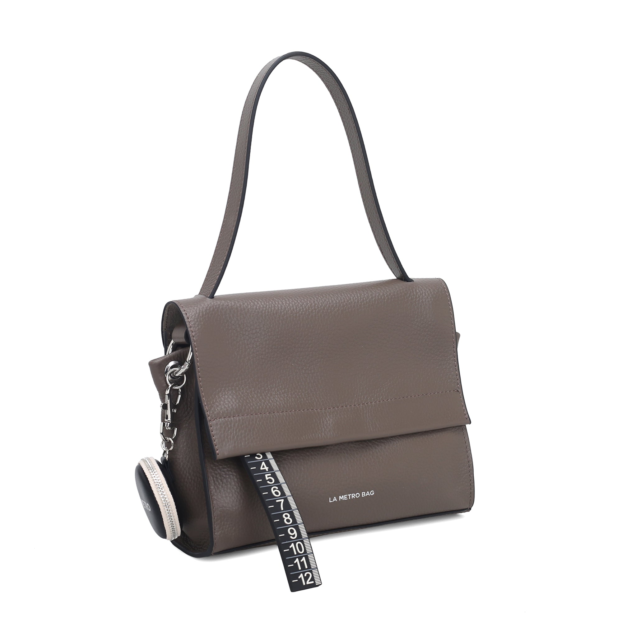 Borse a spalla mini La Metro Bag colore tortora - Metro Bag: Borse in Pelle | Le Pandorine