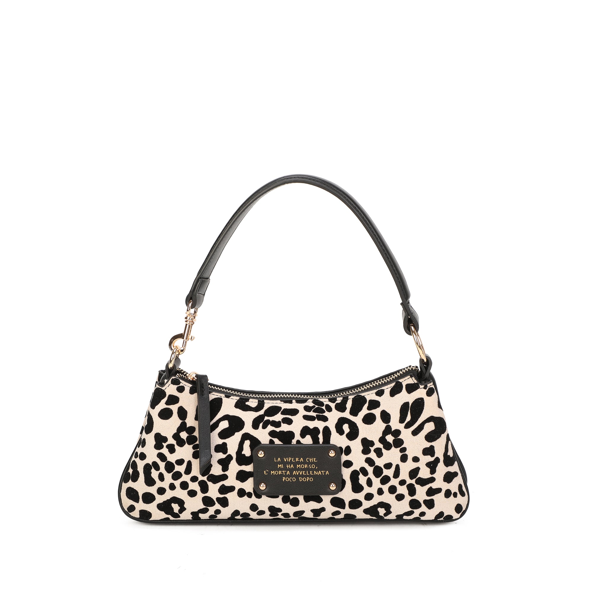 PF2615B79.C00 - Borsa a spalla Vicky con stampa animalier colore bianco - BIANCO | Le Pandorine