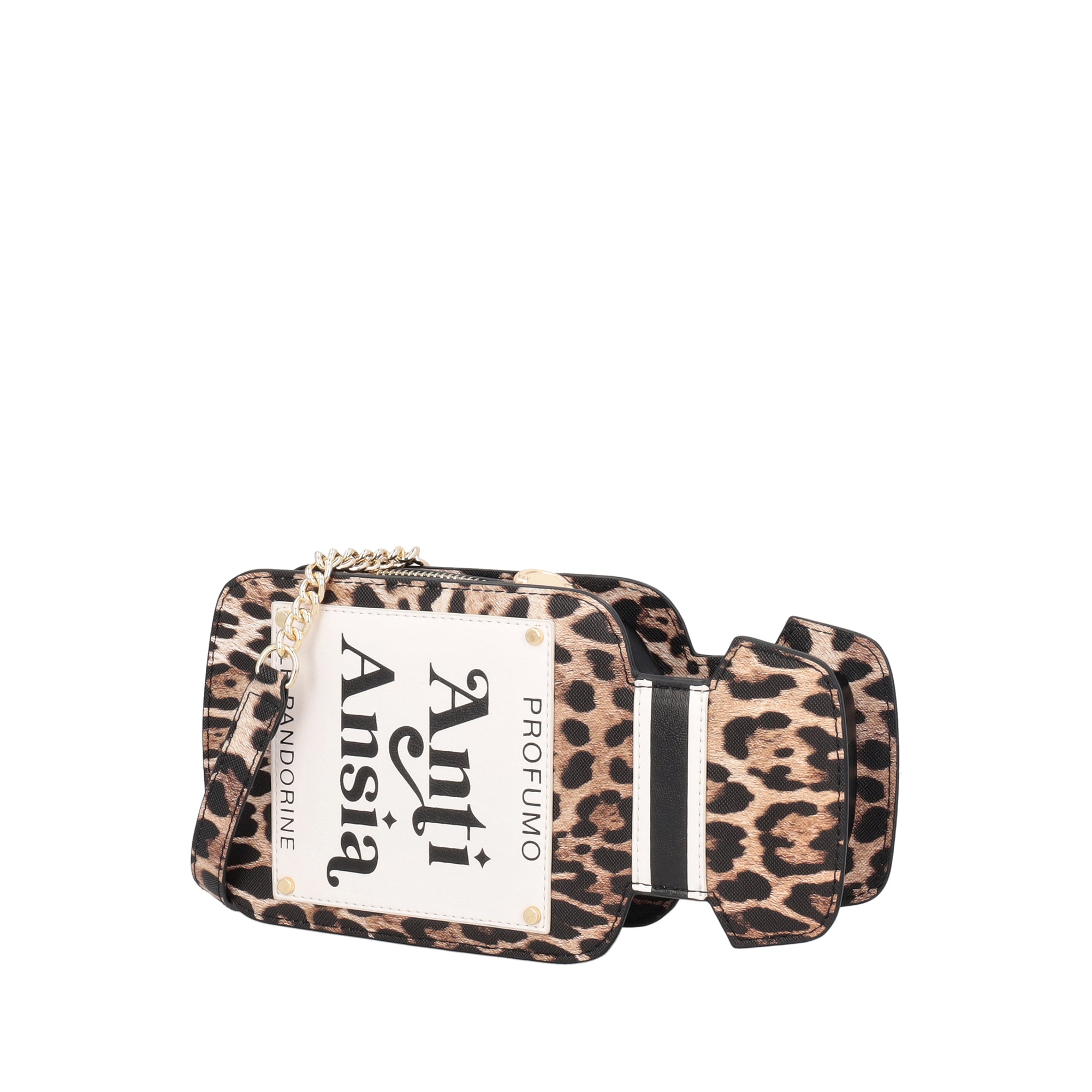 PF2617B18.06M - Borsa a tracolla Profumo sagomanta colore maculato - MARRONE | Le Pandorine