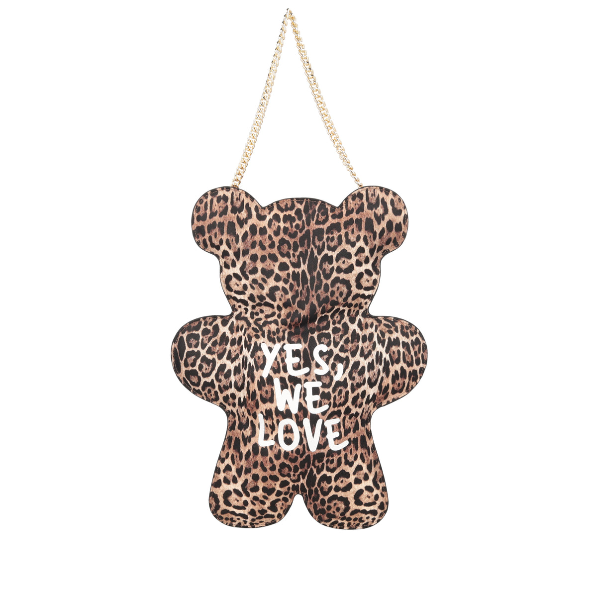 Bubi shoulder bag in the shape of a teddy bear in speckled color - Women's Crossbody Bag | Le Pandorine