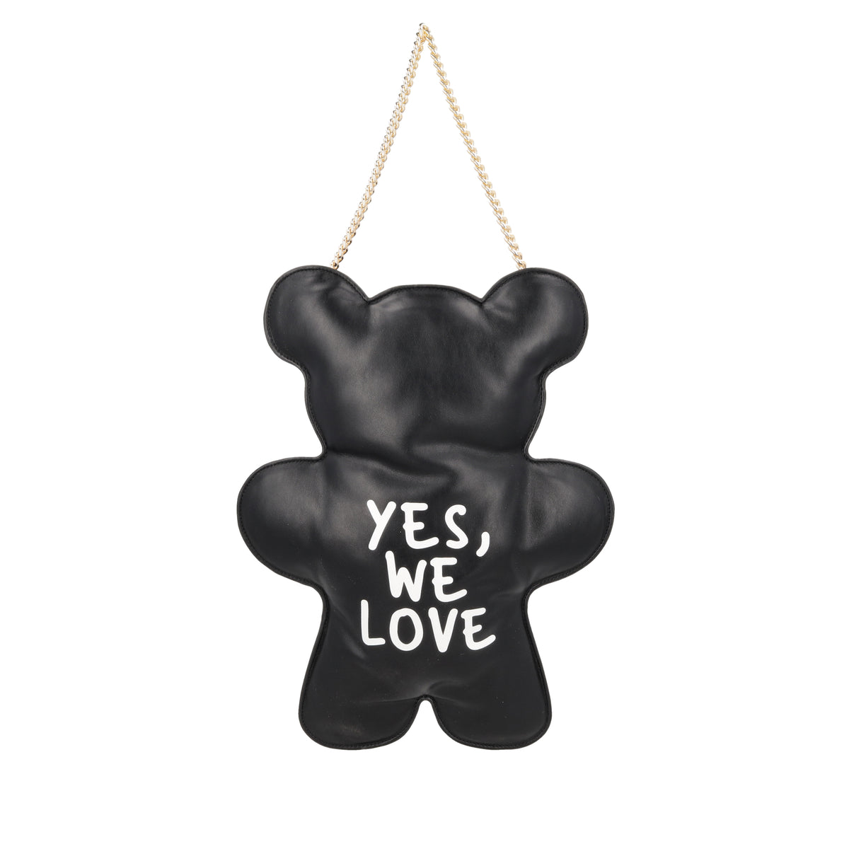 Bubi shoulder bag in the shape of a teddy bear in black color - Women's Crossbody Bag | Le Pandorine