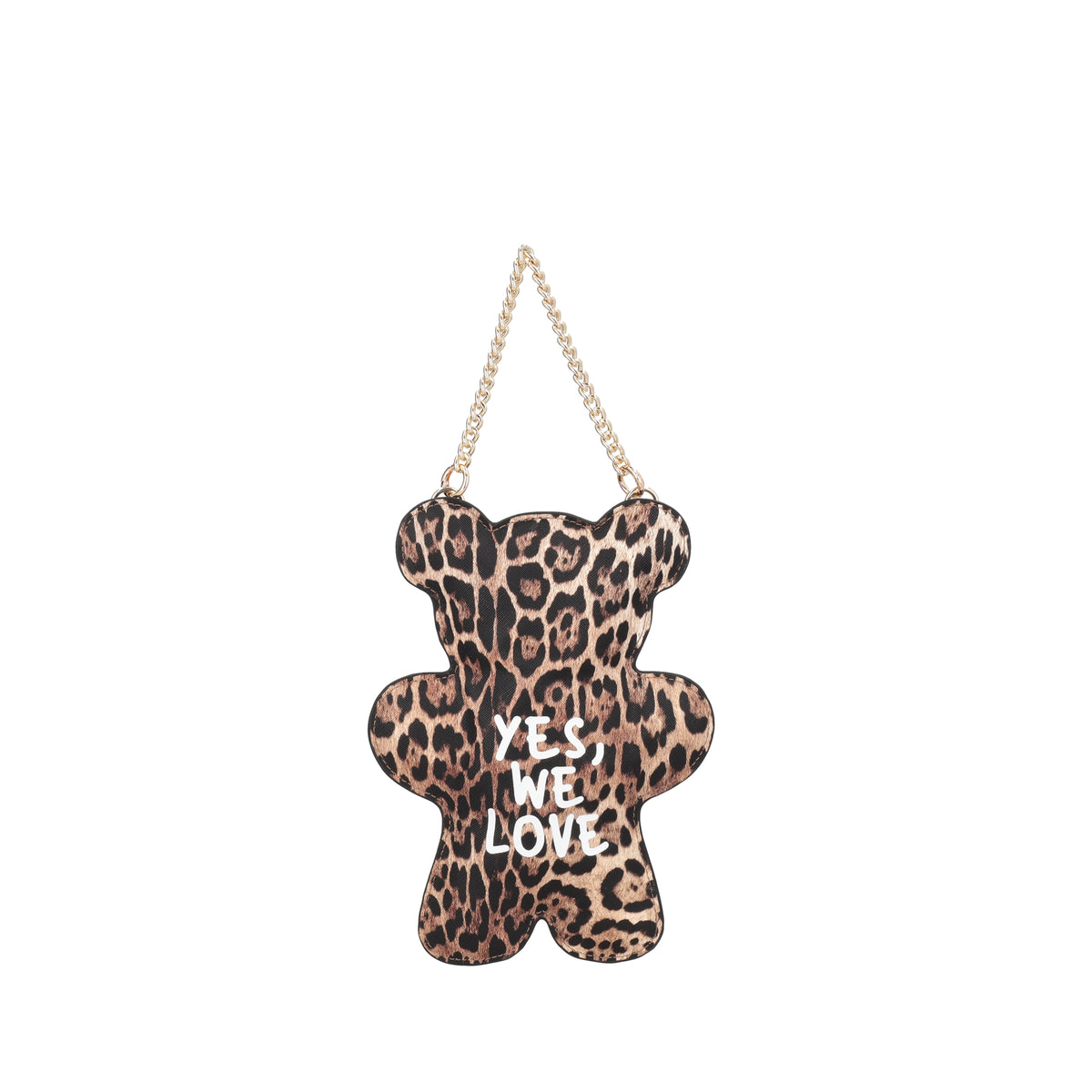 Bubi small shoulder bag in the shape of a teddy bear in spotted color - Women's Crossbody Bag | Le Pandorine