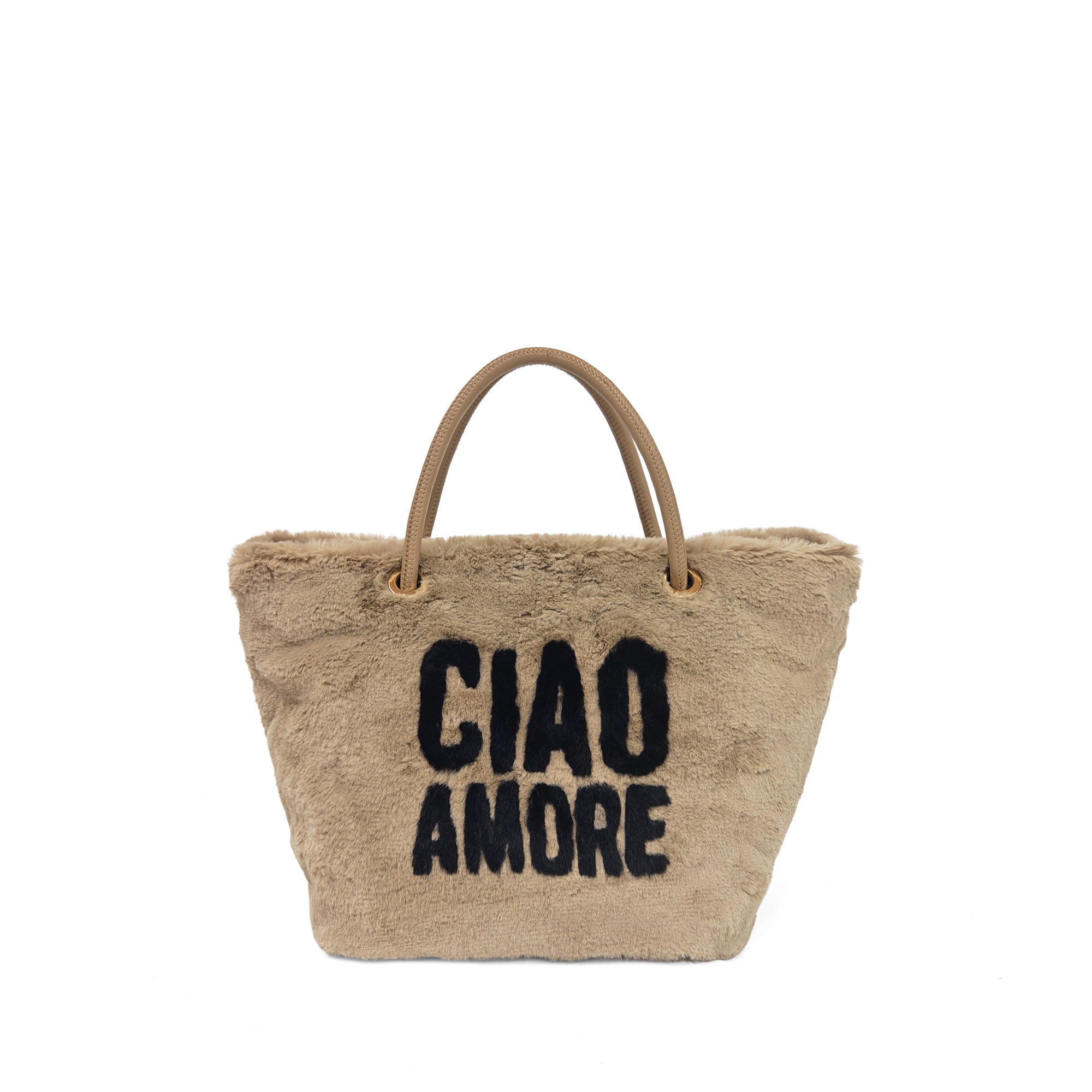 PF2623B81.C04 - Tote bag Stoccolma "Ciao Amore" colore sabbia - NATURALE | Le Pandorine