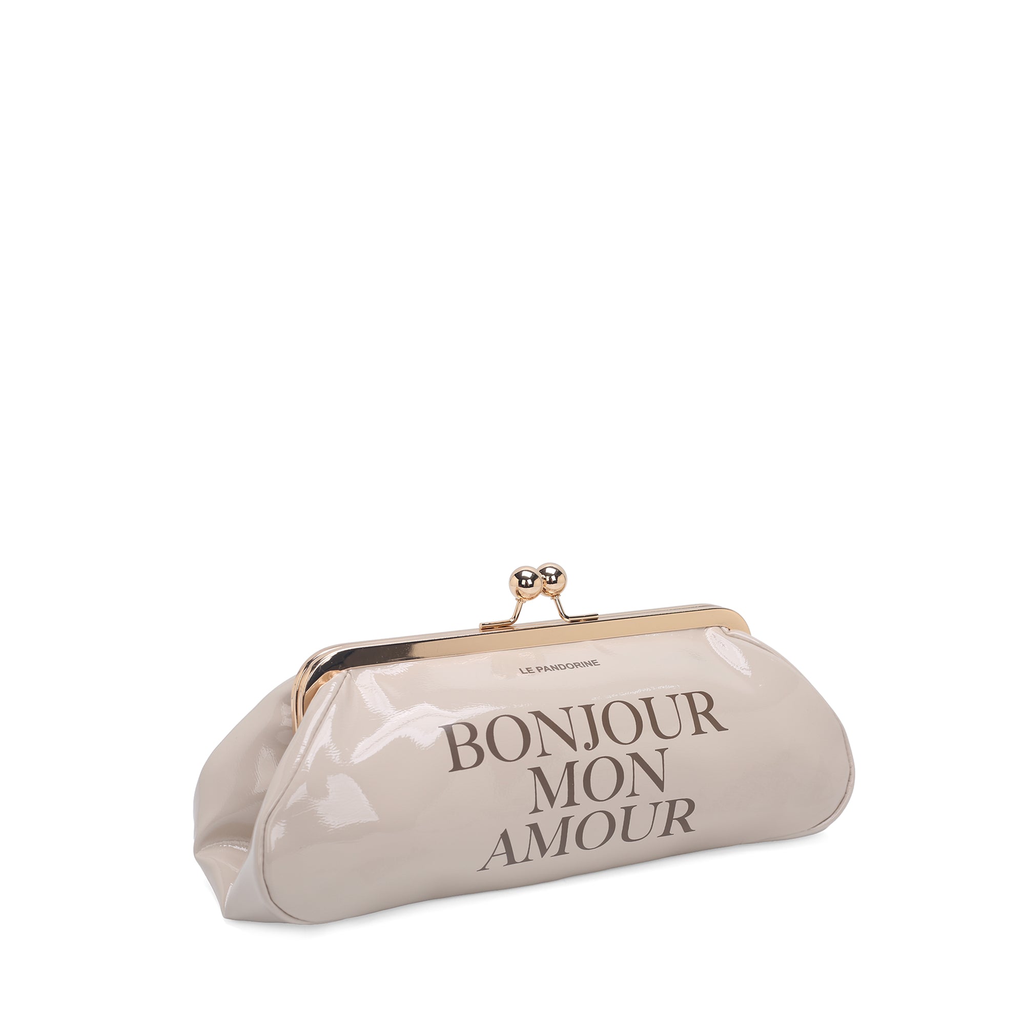 PF2629B73.C05 - Pochette Nizza in vernice colore beige - NATURALE | Le Pandorine