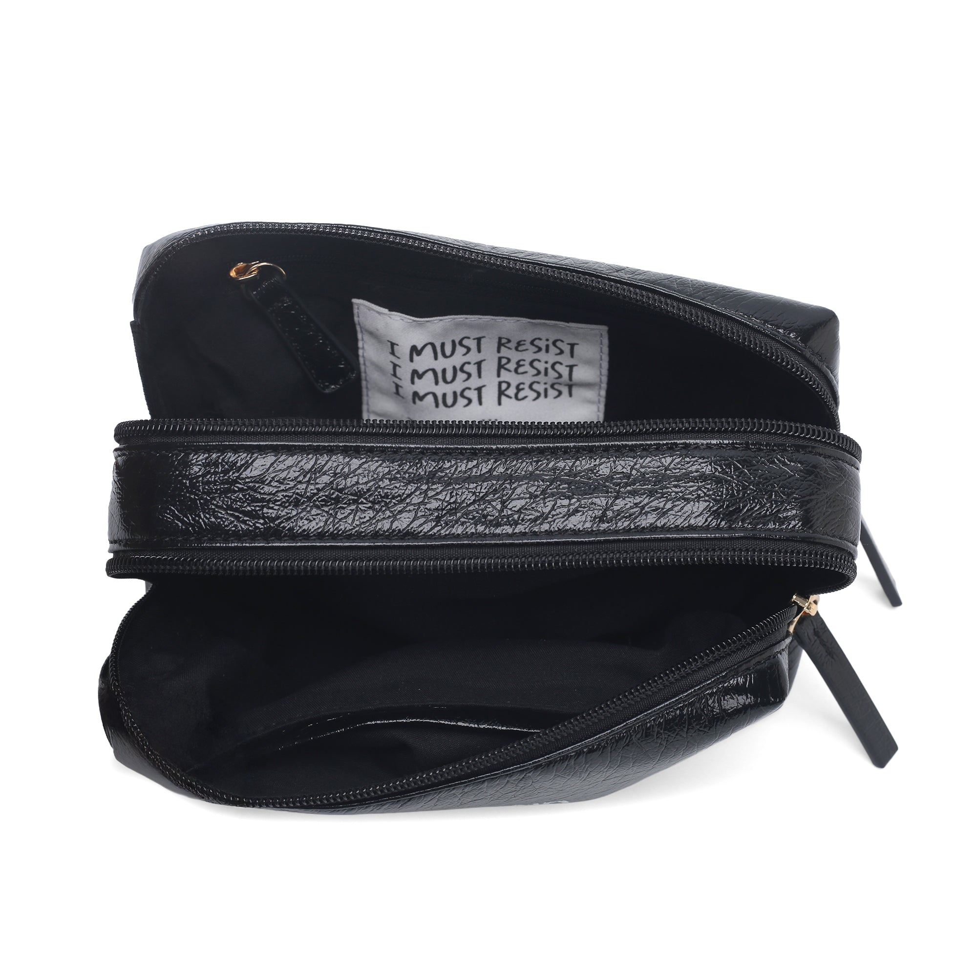PF2633B98.C99 - Trousse Pillole con scritta colore nero - NERO | Le Pandorine