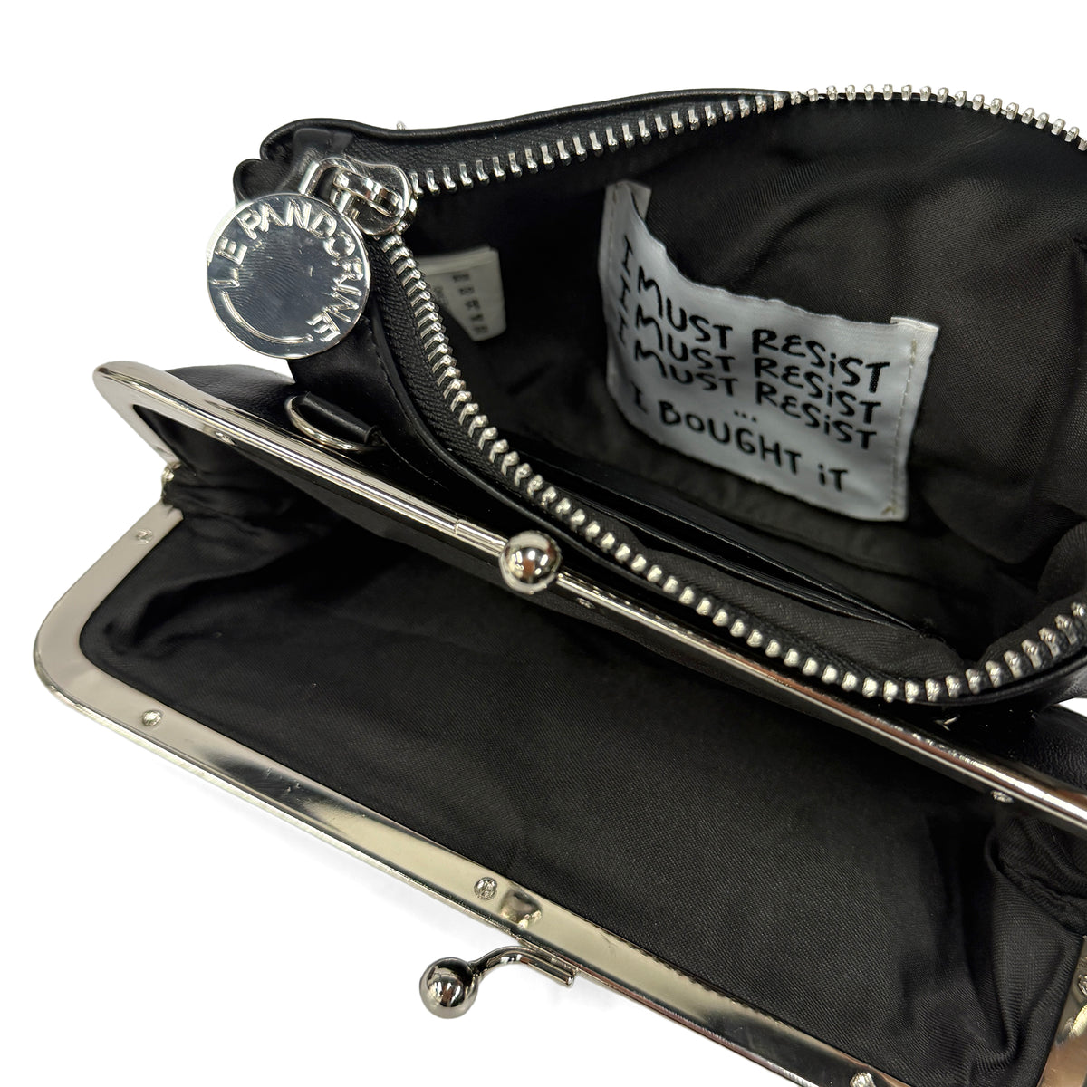 PF2642B32.C99 - Pochette piccola Las Vegas colore nero - NERO | Le Pandorine