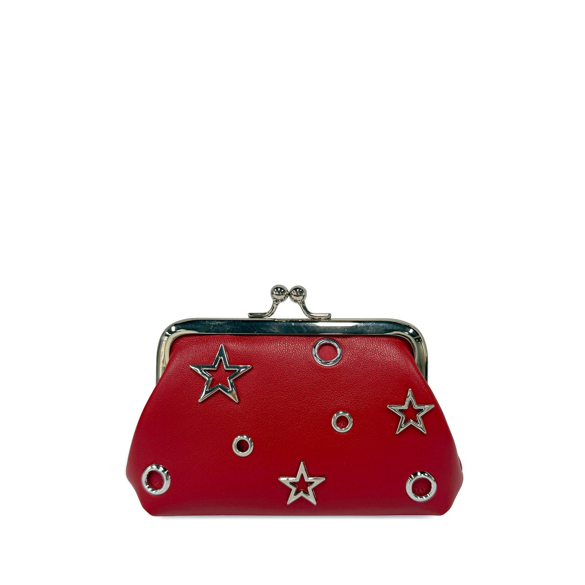Portamonete Las Vegas con borchie colore rosso - Accessori Donna | Le Pandorine