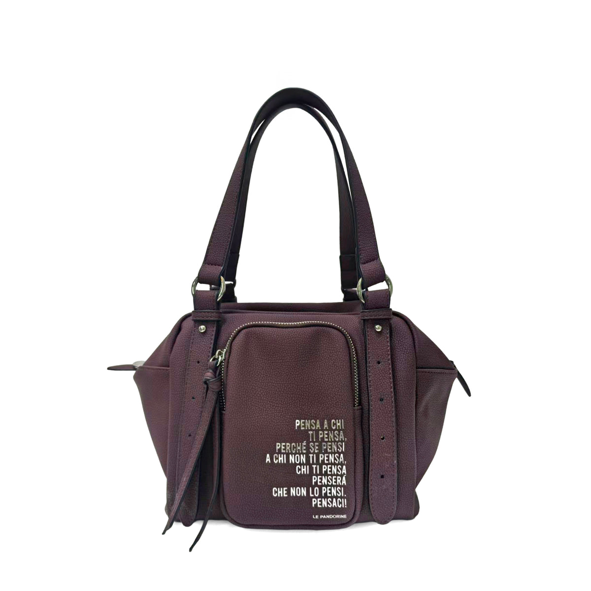 Amsterdam shoulder bag burgundy color - Shoulder Bags | Le Pandorine