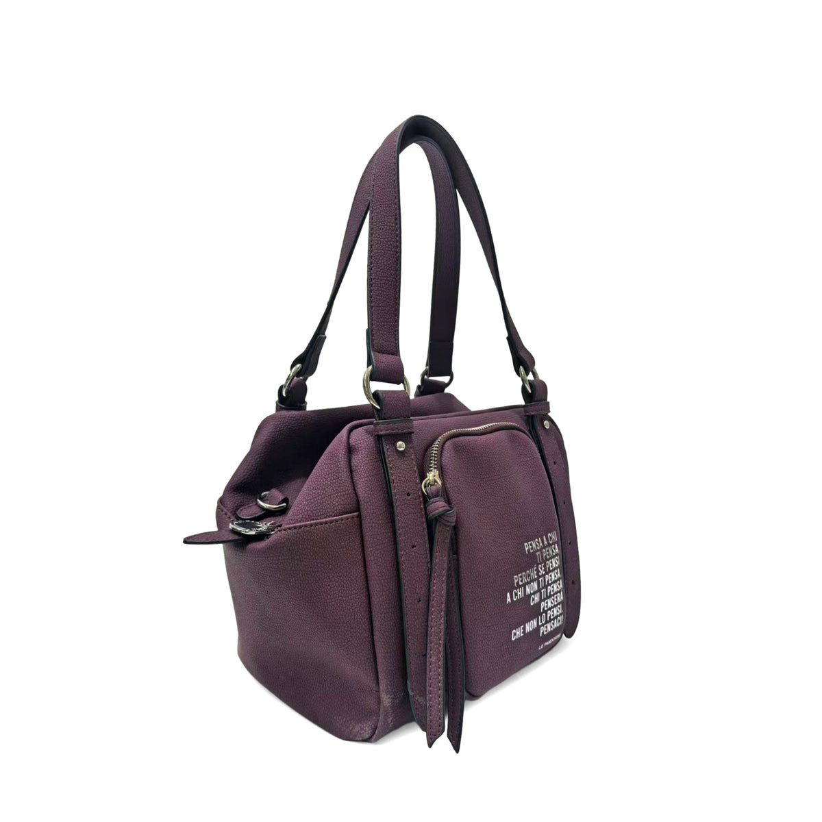 Amsterdam shoulder bag burgundy color - Shoulder Bags | Le Pandorine