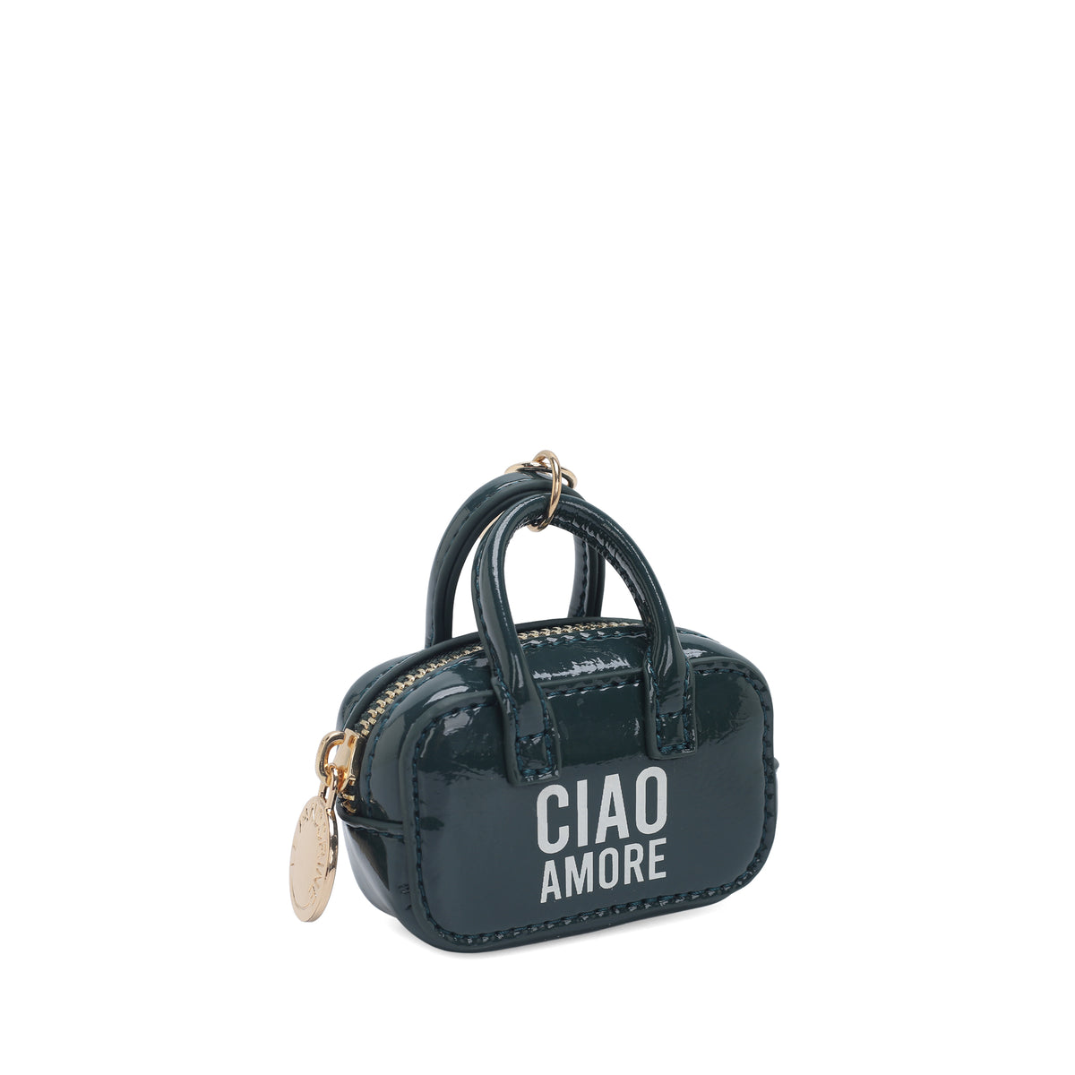 Portachiavi a forma di mini bag colore ottanio - Accessori Donna | Le Pandorine